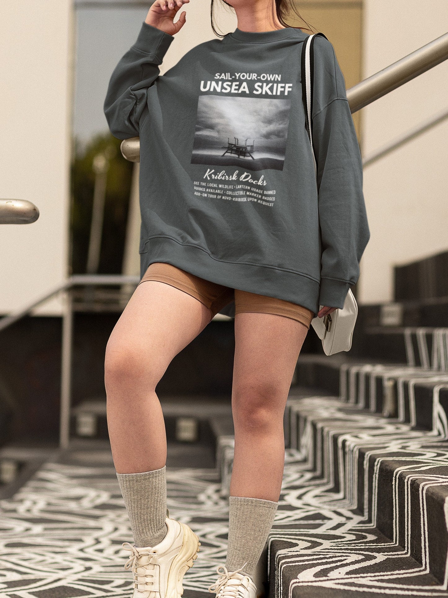 The Unsea Sail Your Own Skiff Tour Sweatshirt * The Shadow Fold Grishaverse Merch Travel Tour Ad * Shadow and Bone Six of Crows Alina Mal