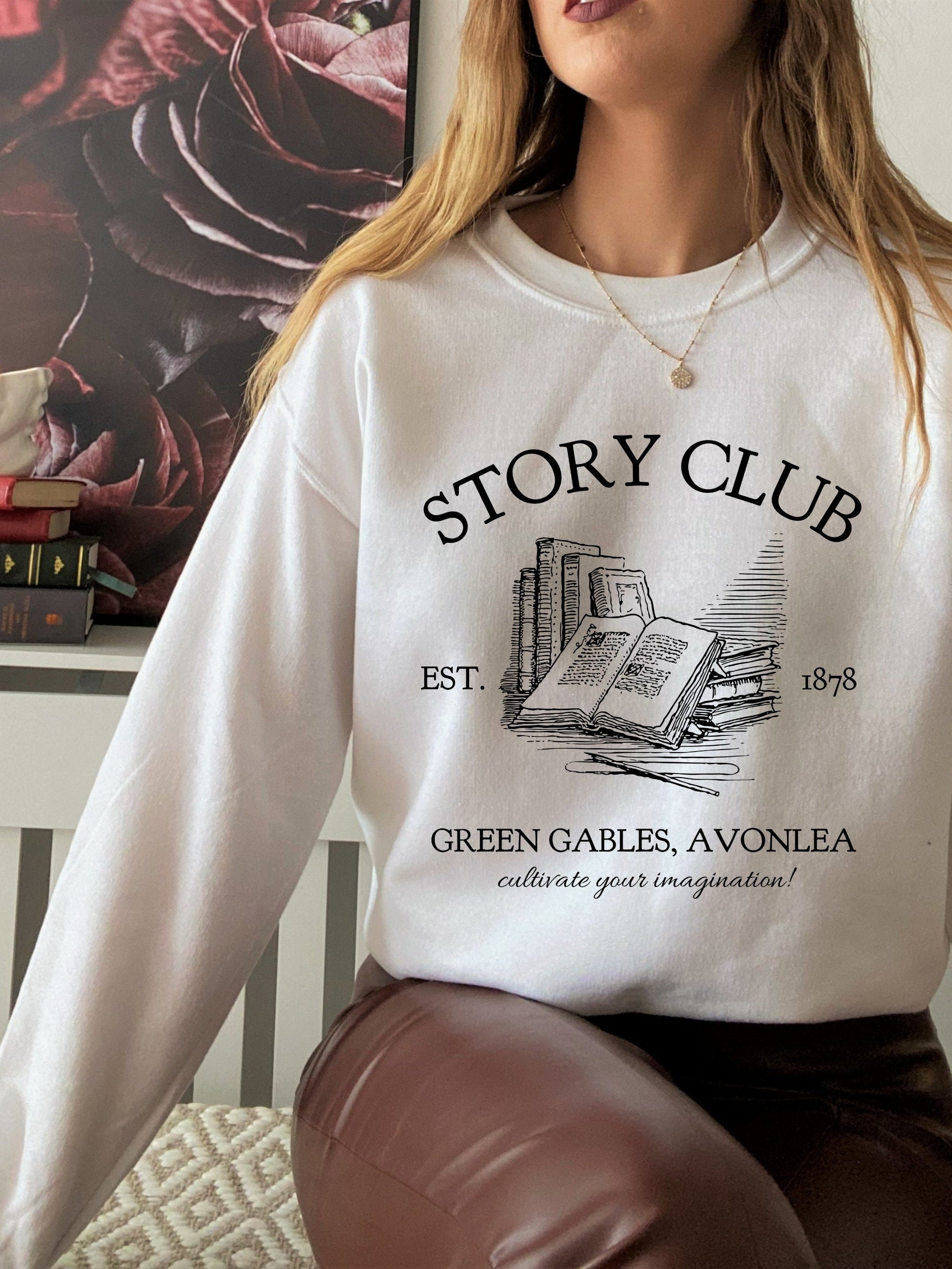 Anne of Green Gables Story Book club Sweatshirt * Cottagecore Anne with an E * LM Montgomery * Book Fandom Merch Classic Literature