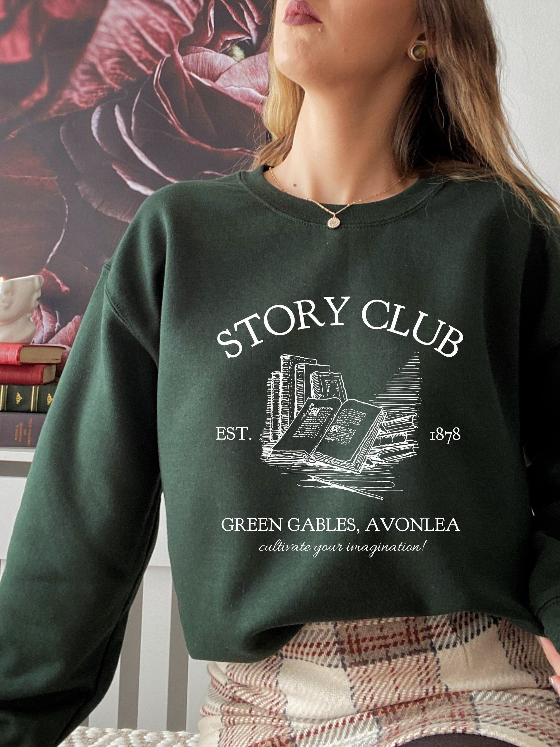 Anne of Green Gables Story Book club Sweatshirt * Cottagecore Anne with an E * LM Montgomery * Book Fandom Merch Classic Literature