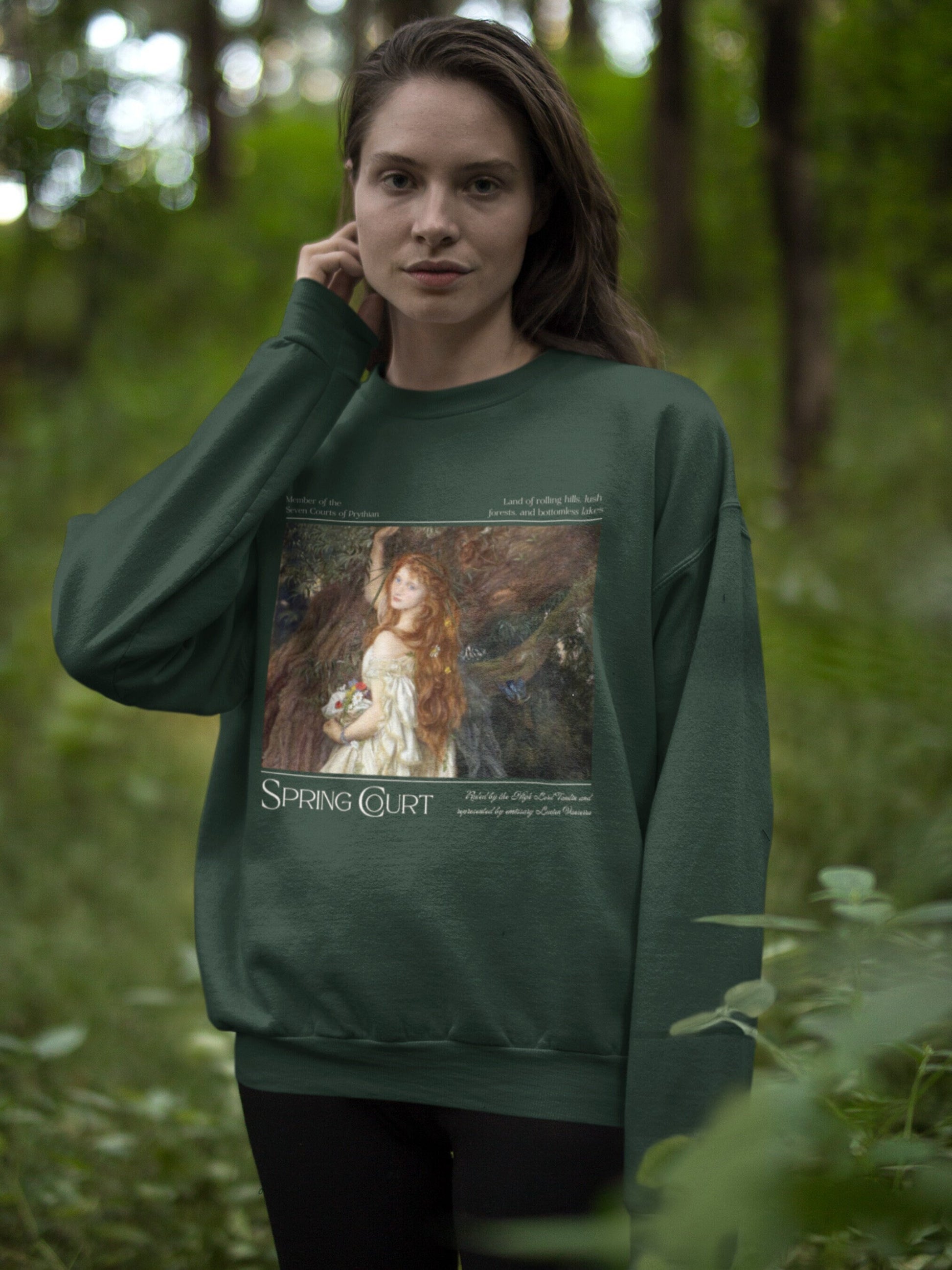 ACOTAR A Court of Thorns and Roses SJM Merch Sweatshirt * Spring Court Feyre Tamlin * Fairycore Bookish Book Lover Gift * Romance Reader