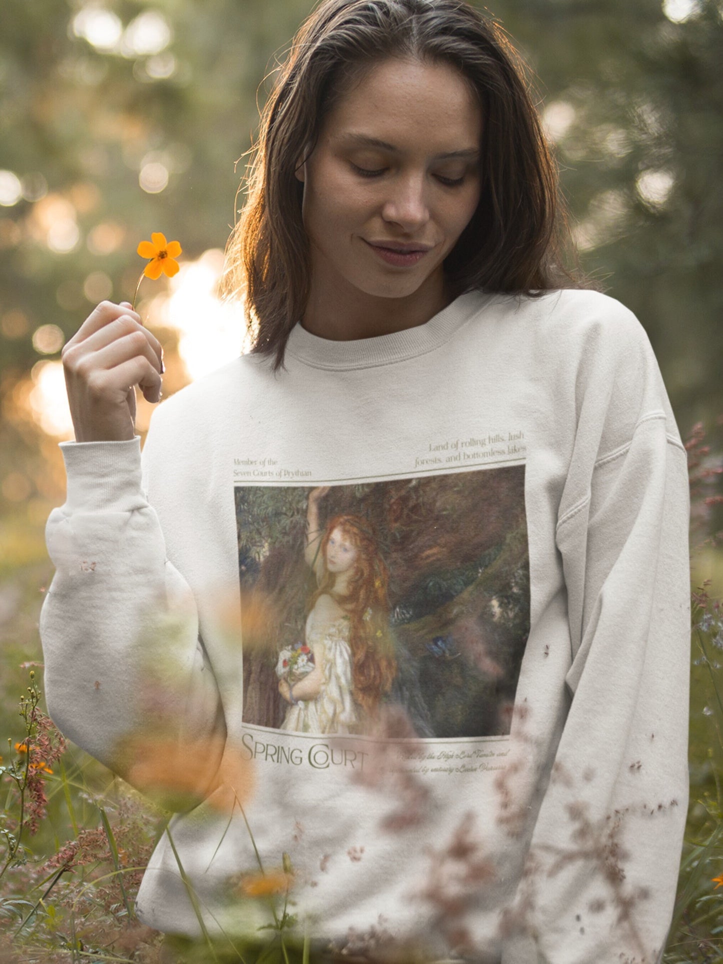 ACOTAR A Court of Thorns and Roses SJM Merch Sweatshirt * Spring Court Feyre Tamlin * Fairycore Bookish Book Lover Gift * Romance Reader