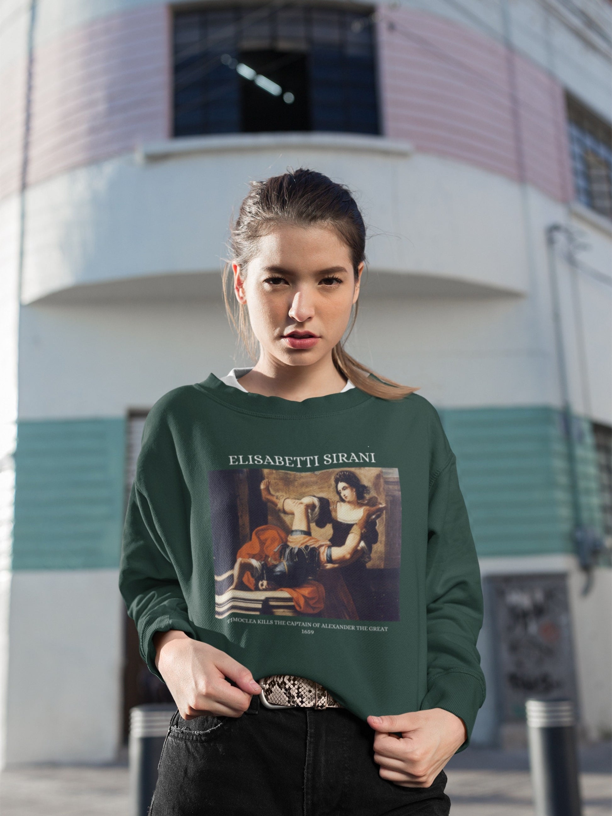 Elisabetti Sirani Timoclea Feminist Romanticism Romantic Art History Sweatshirt * Classical Fine Art Lover Gift * Dark Academia Aesthetic