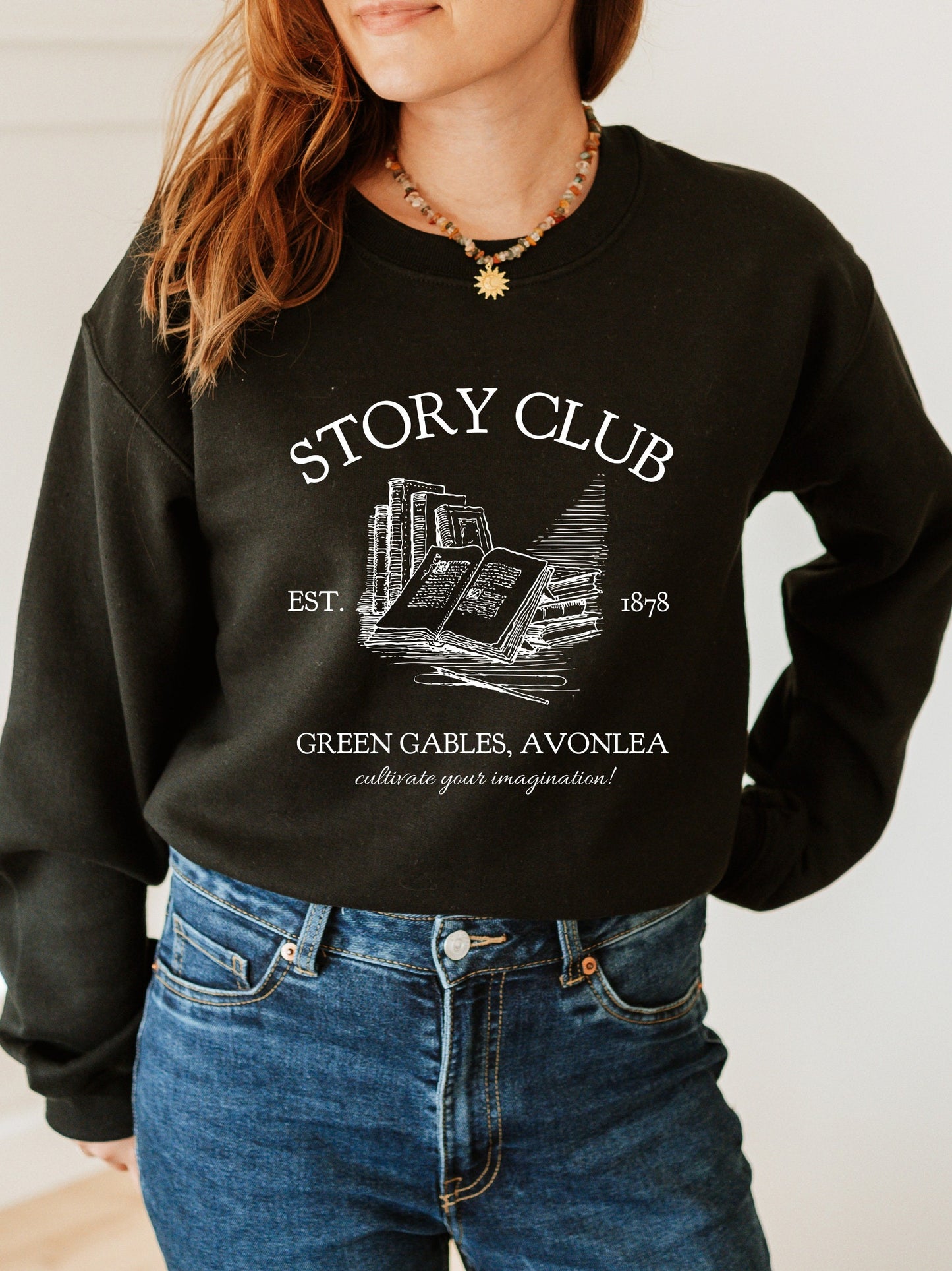 Anne of Green Gables Story Book club Sweatshirt * Cottagecore Anne with an E * LM Montgomery * Book Fandom Merch Classic Literature