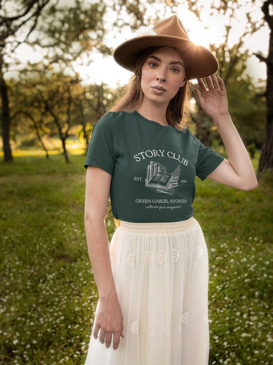 Anne of Green Gables Story Book club Tee Shirt Tshirt * Cottagecore Anne with an E * LM Montgomery * Book Fandom Merch Classic Literature