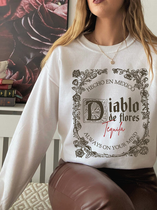 Practical Magic Witchy Sweatshirt * Diablo de Flores * Tequila Dracula Cowboy * Midnight Margaritas * Owens Sisters * Book Merch Fandom