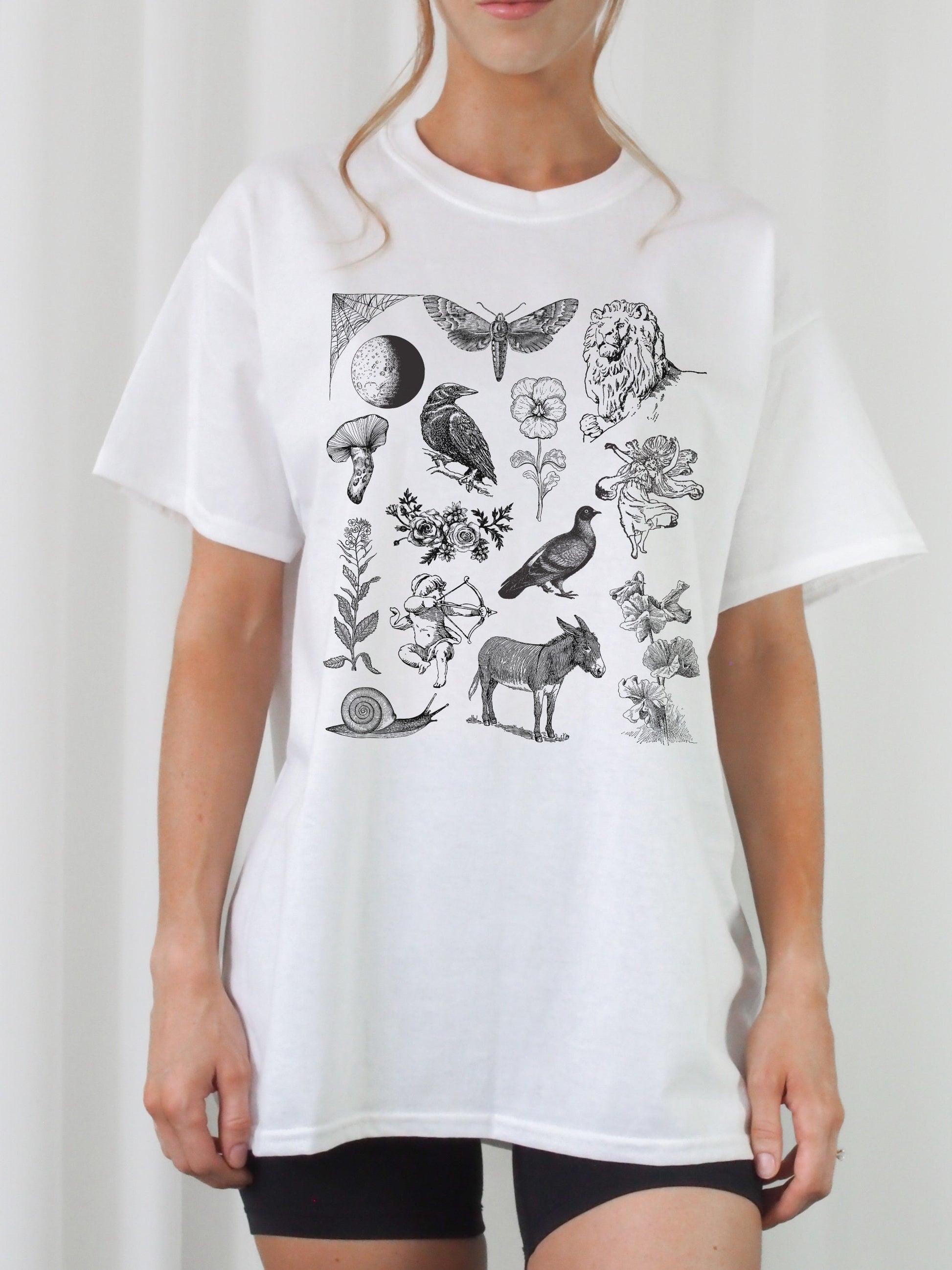 Shakespeare Midsummer Night's Dream Icons Chart T-shirt
