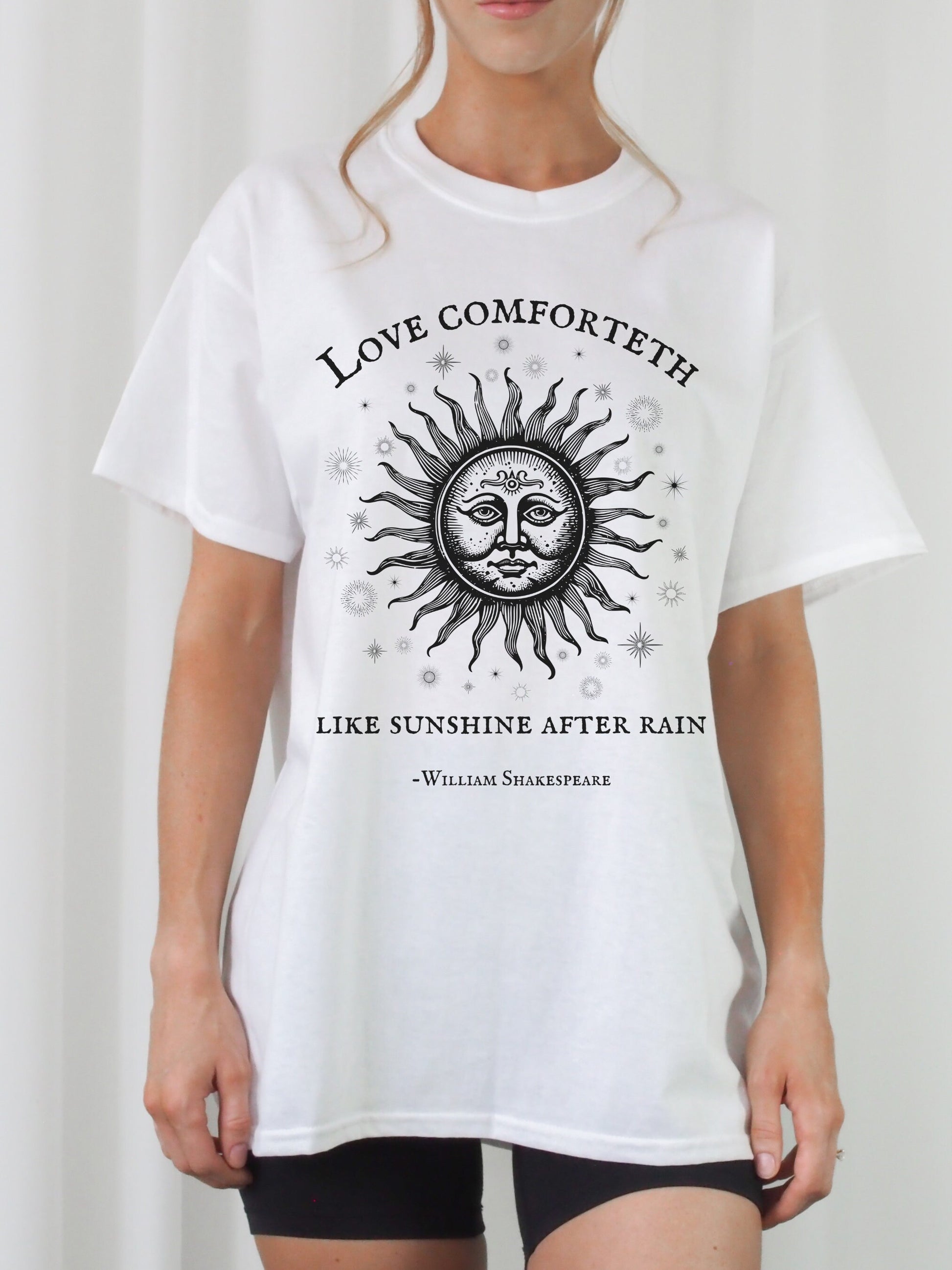 Shakespeare celestial Venus Adonis sun star tee shirt tshirt * poet literature book lover reader merch gift * dark light academia clothes