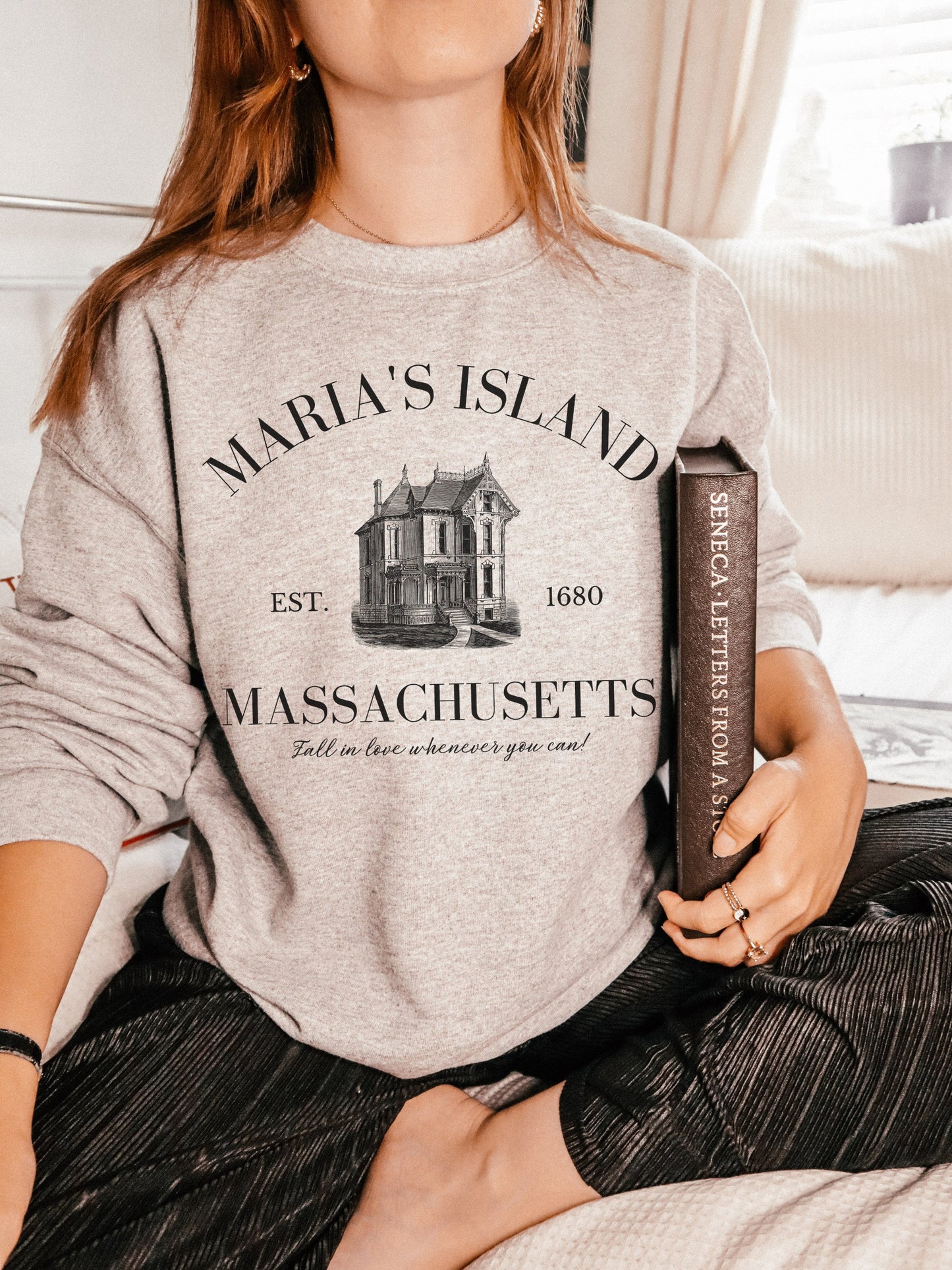 Practical Magic Maria's Island Souvenir Book Sweatshirt * Owens Apothecary * Salt Lavender Rosemary * Witchy Botanical * Midnight Margarita