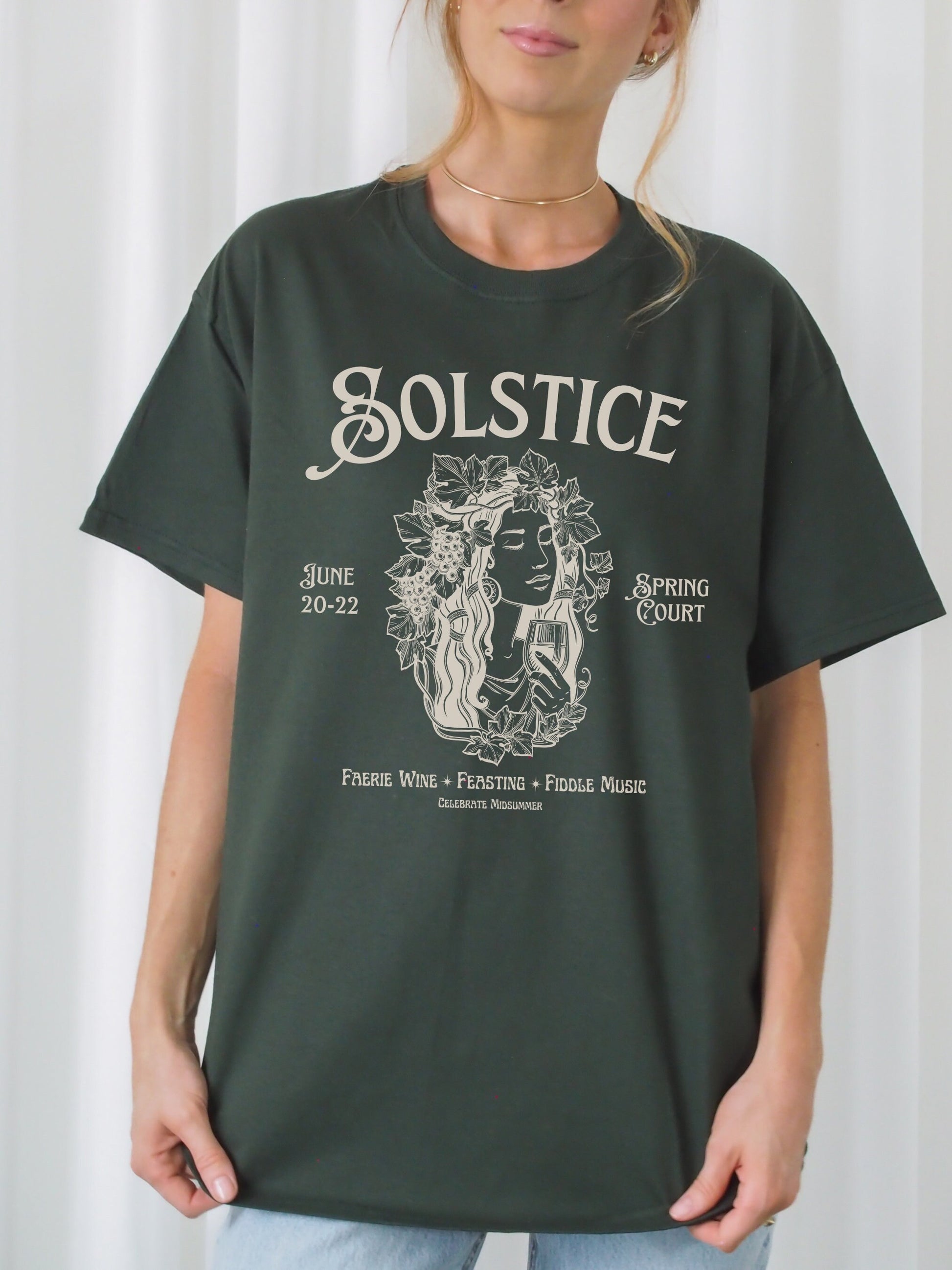 ACOTAR ACOSF Solstice Faire Wine Prythian Tshirt Tee Shirt * Feyre Rhysand Tamlin Nesta * SJM Merch Book Fandom * Booktok Reader Book Lover