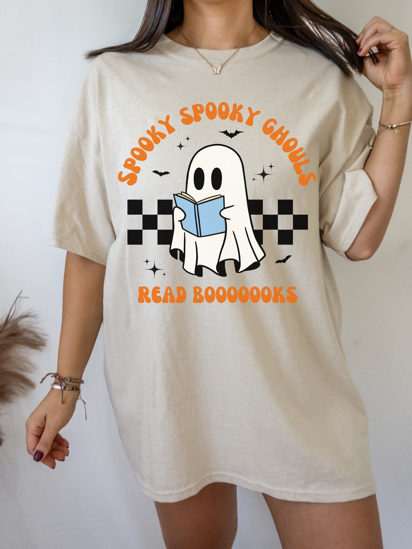 Spooky Spooky Ghouls Read Books * Spooky Teacher Halloween Shirt * Read More Books Ghost Shirt * Teacher Teams Halloween Party Tee Tshirt