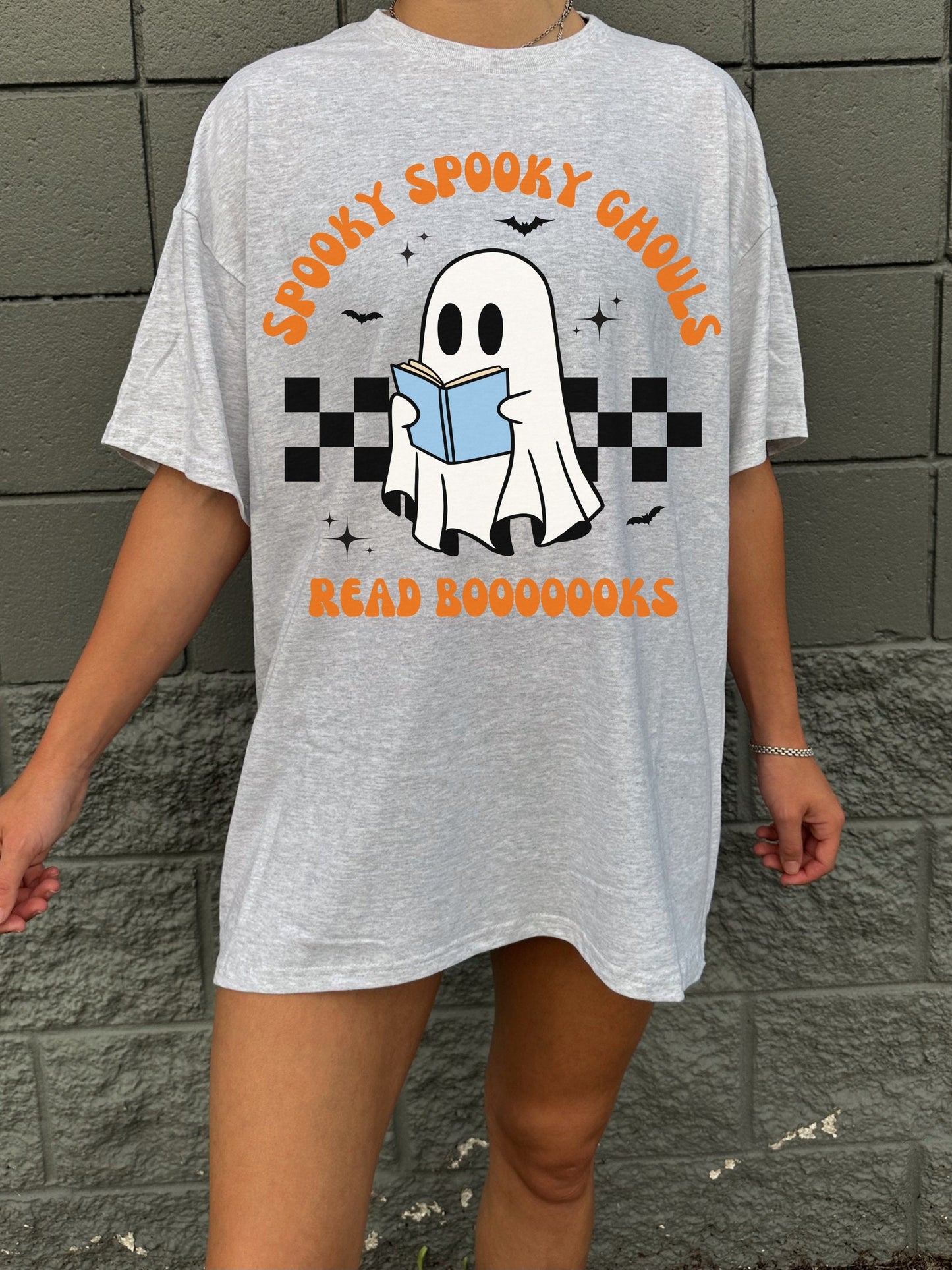 Spooky Spooky Ghouls Read Books * Spooky Teacher Halloween Shirt * Read More Books Ghost Shirt * Teacher Teams Halloween Party Tee Tshirt