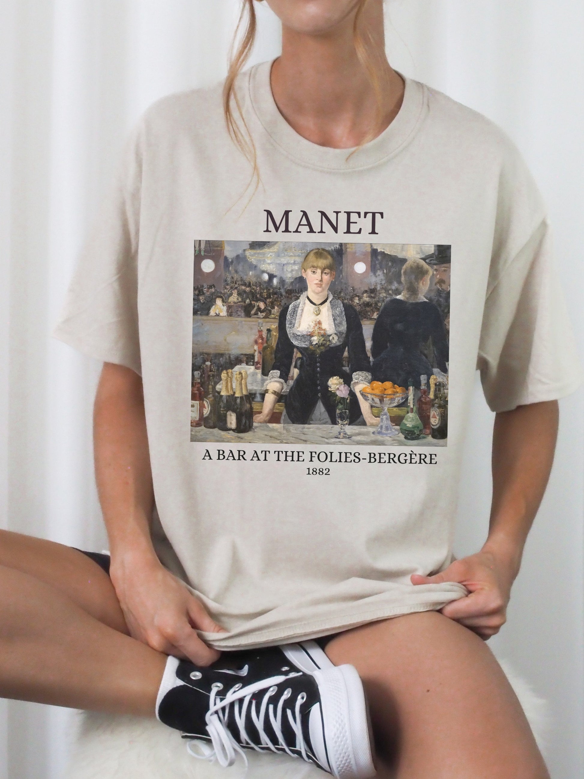 Edouard Manet Impressionist Light Dark Academia Art History Sweatshirt Aesthetic Famous Painter Paintings Museum Folies-Bergère Monet