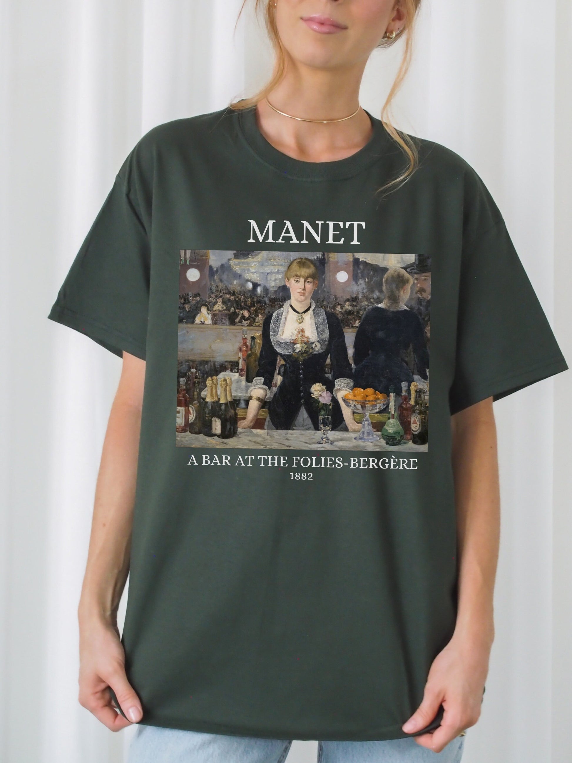 Edouard Manet Impressionist Light Dark Academia Art History Sweatshirt Aesthetic Famous Painter Paintings Museum Folies-Bergère Monet