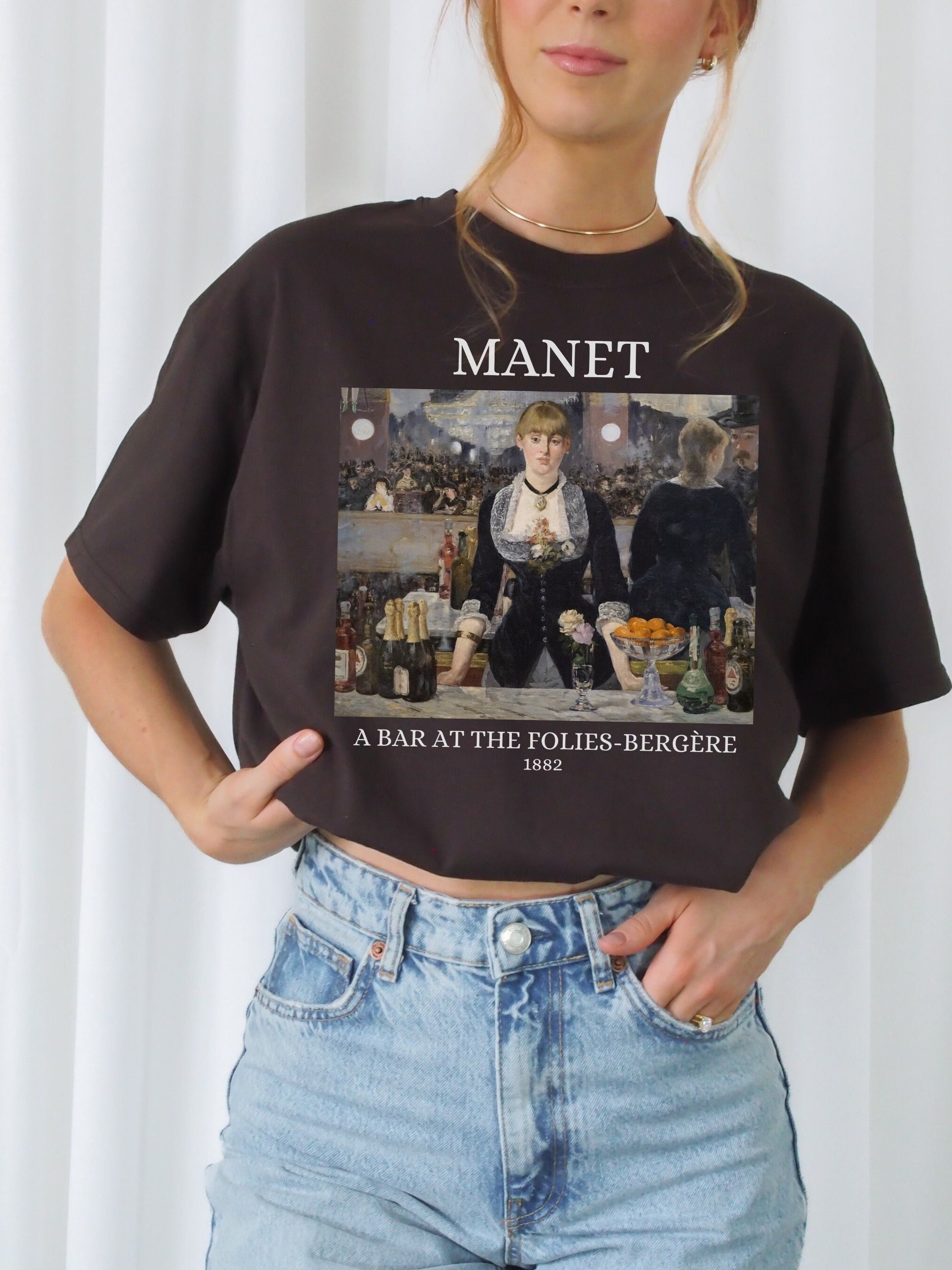 Edouard Manet Impressionist Light Dark Academia Art History Sweatshirt Aesthetic Famous Painter Paintings Museum Folies-Bergère Monet