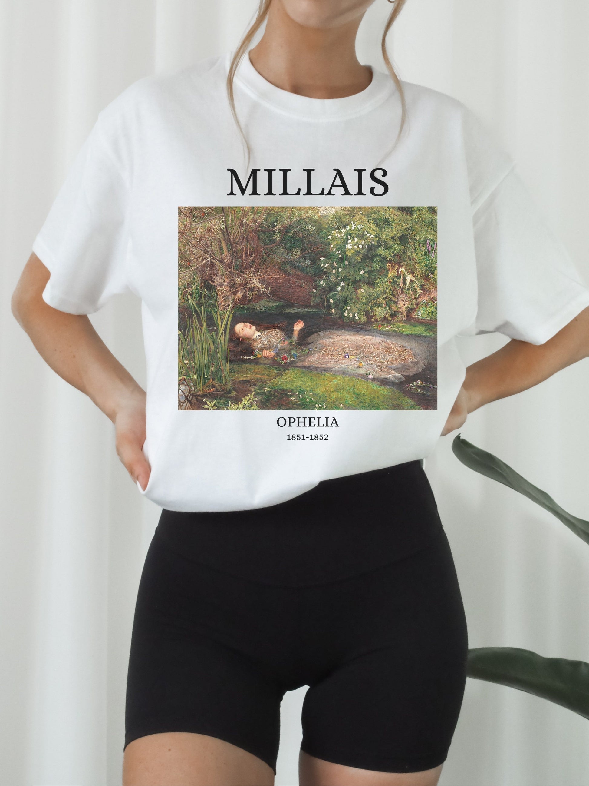 Ophelia Sir John Everett Millais Art History Light Dark Academia Romanticism Poet Artsy Aesthetic Sweatshirt Christmas Gift Shakespeare