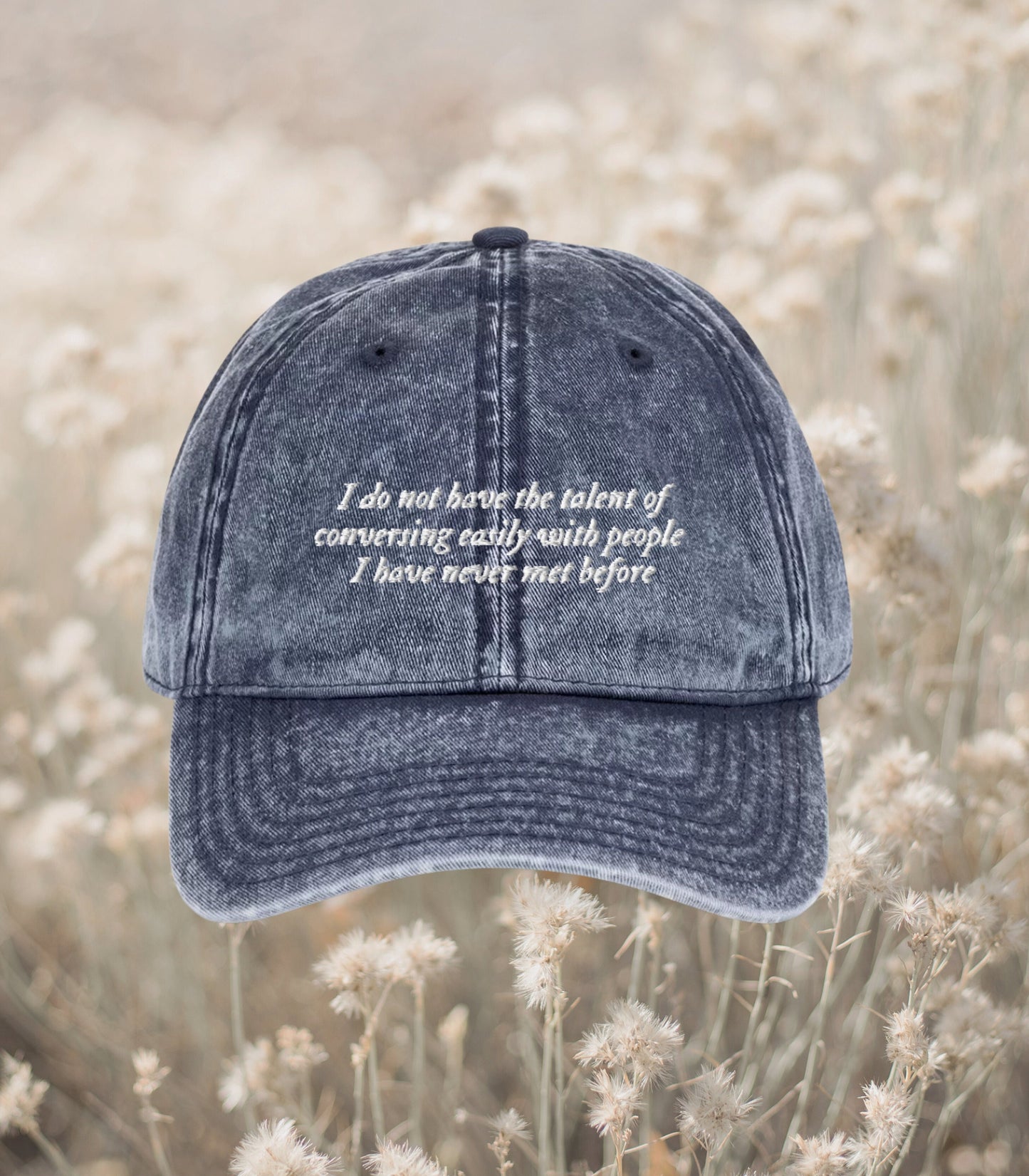 Jane Austen Pride and Prejudice Mr Darcy Conversation starter anxiety dad hat * Jane Austen Bookish Fandom Merch Gift Ideas