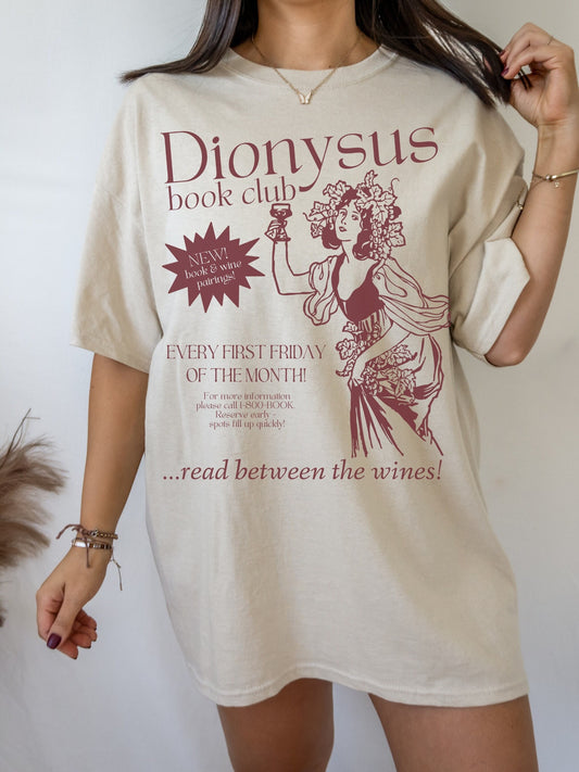 Book Club Dionysus Wine * Hot Girls Read Shirt * Bookish Book Lover TShirt Spicy Retro Romance Reader Smut Slut Book Addict Gift Villain Era