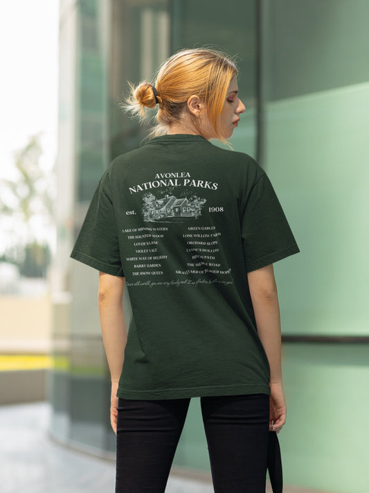 Avonlea Anne of Green Gables Fictional National Park Retro Minimalist Aesthetic Tee Shirt Granola Girl Book Merch Booktok Fandom Reader Gift