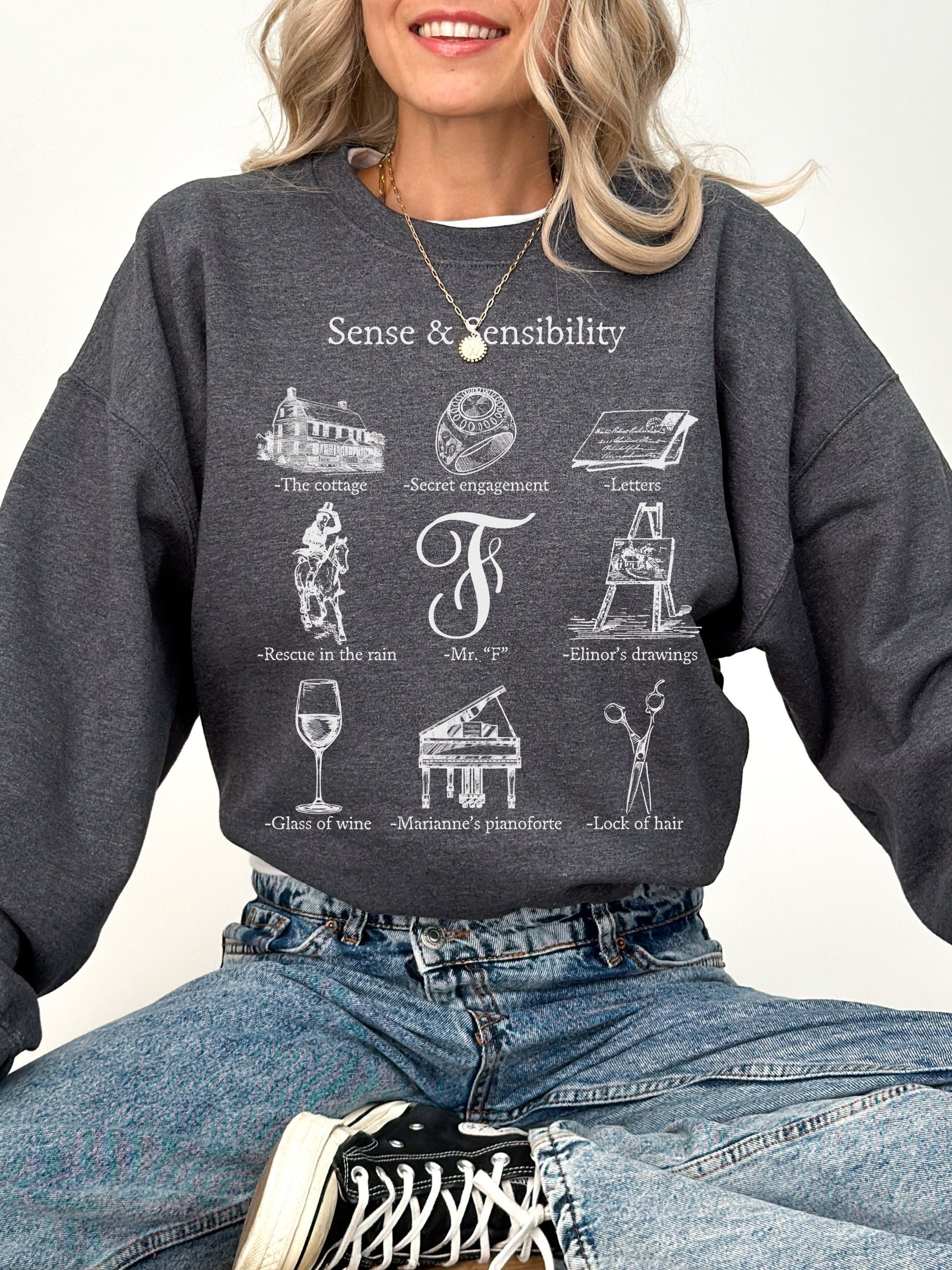Sense & Sensibility Icon Chart Crewneck Sweatshirt