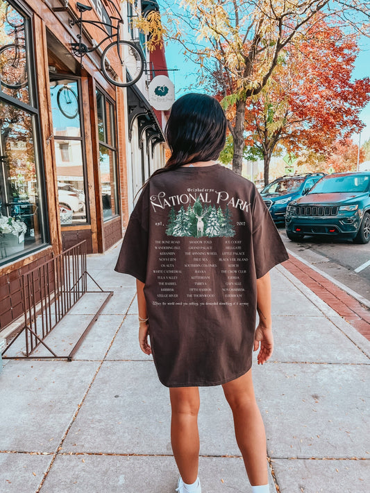 Grishaverse Fictional National Park Retro Minimalist Aesthetic Tee Shirt * Shadow Bone Crow Club Darkling Sun Summoner Bookish Reader Gift