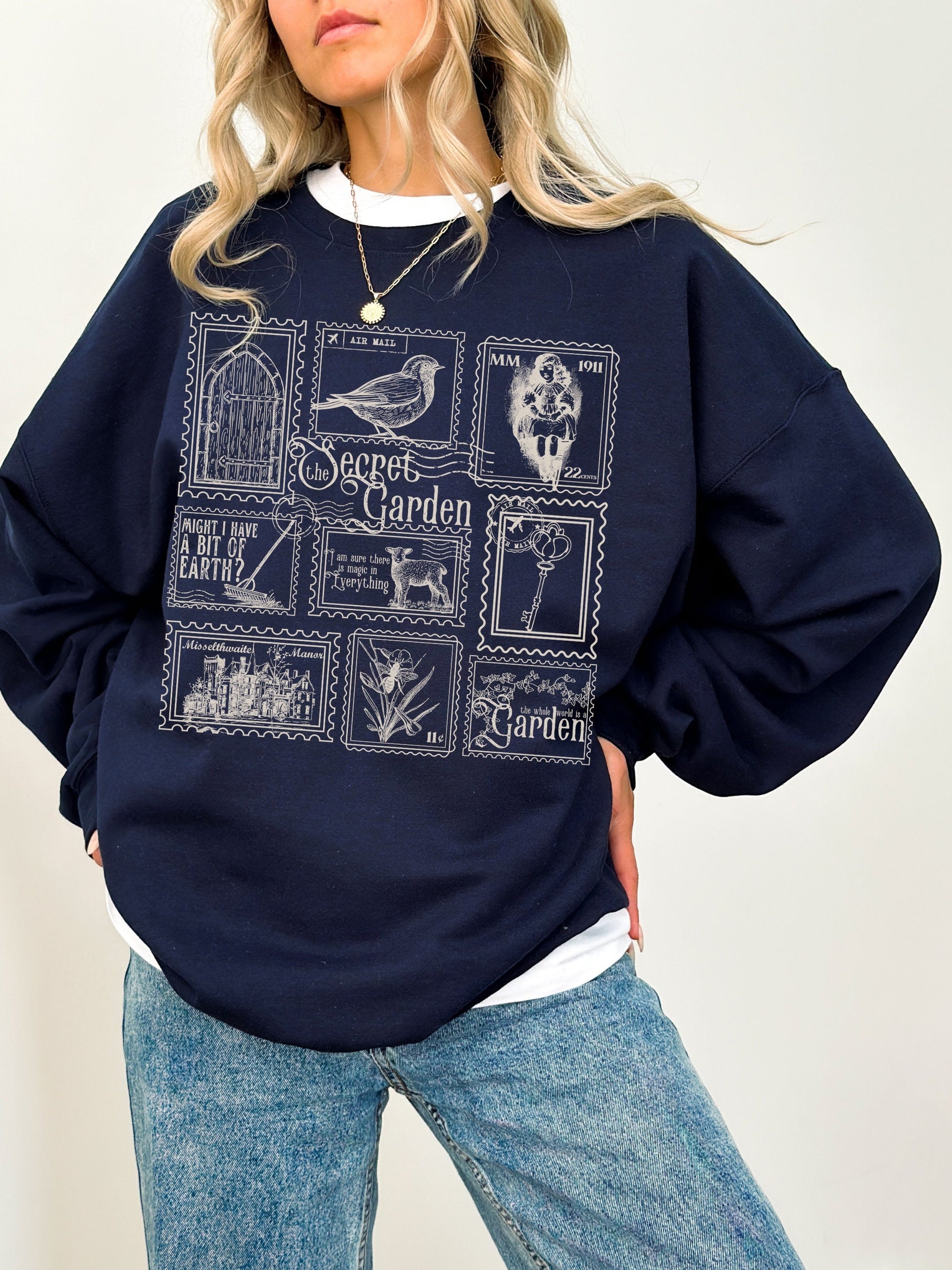 The Secret Garden Literary Stamp Collection Crewneck Sweatshirt