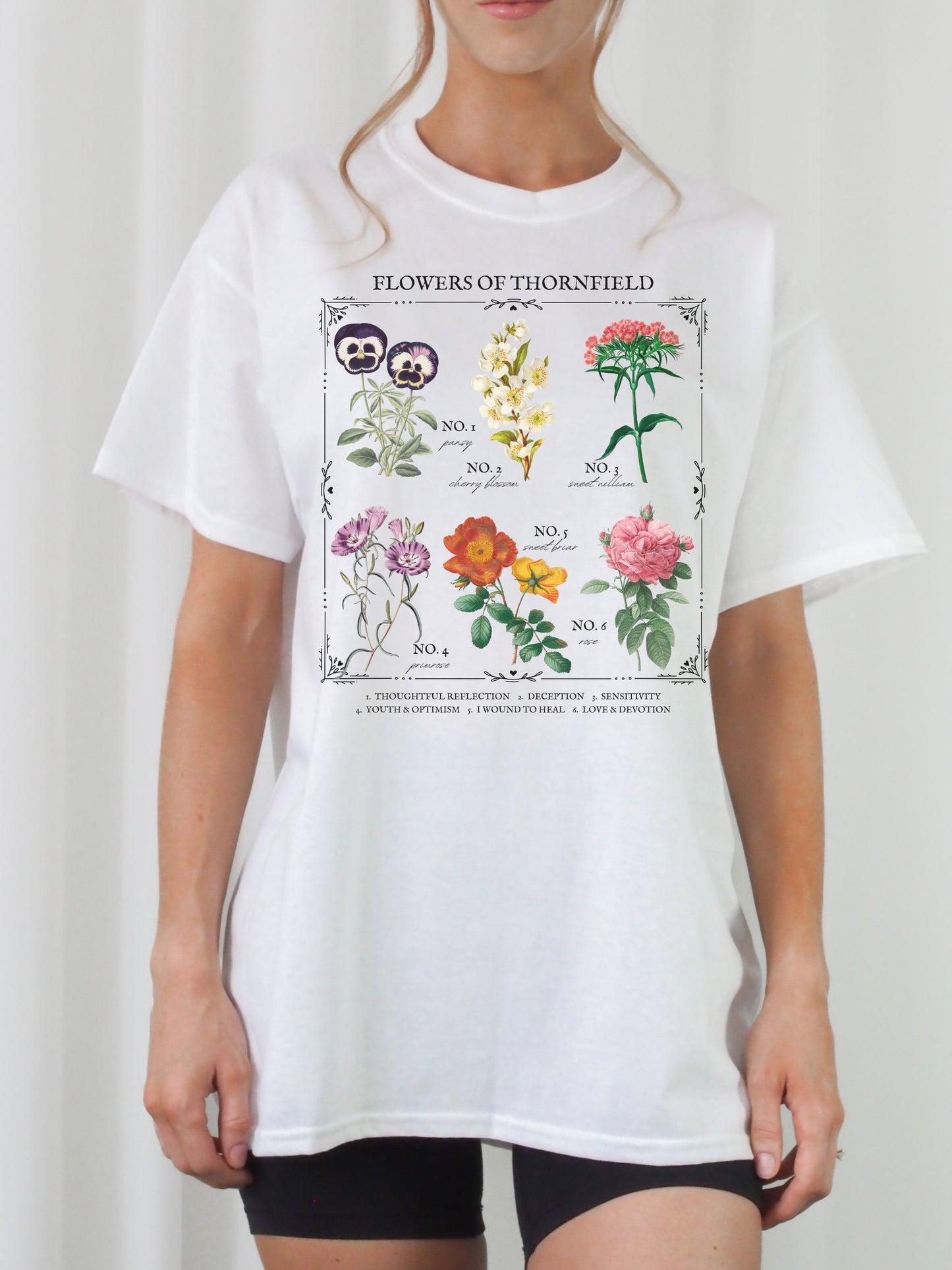 Jane Eyre Literary Flower Chart Herbology Floral Tee Shirt * Bookish Bookworm Gift * Charlotte bronte Poet Literature Shirt * Dark Academia