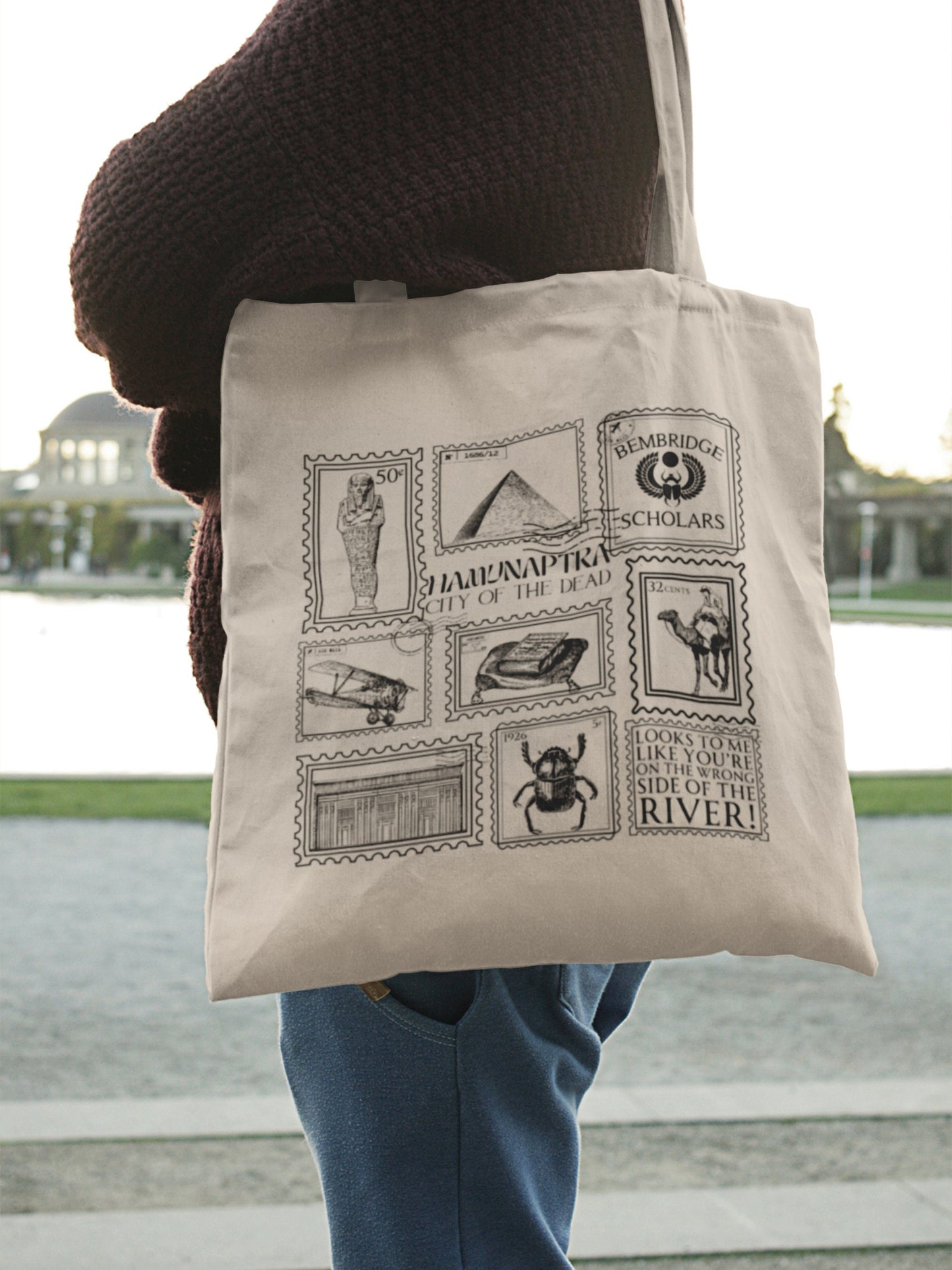 Mummy Stamp Collection Canvas Tote Bag