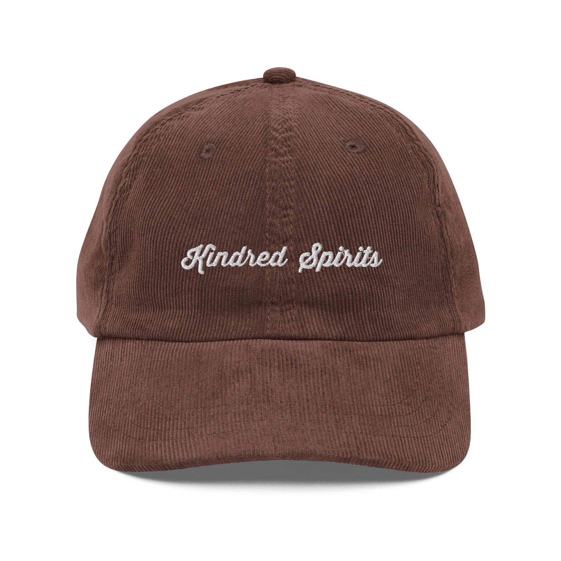 Anne of Green Gables Kindred Spirits Best Friend Embroidered Corduroy Dad Hat * Cottagecore Anne with an E Book Fandom Merch Gift