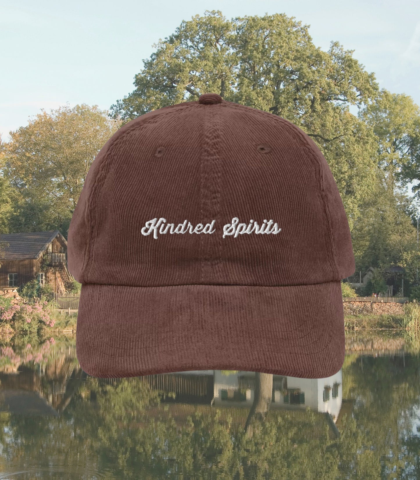 Anne of Green Gables Kindred Spirits Best Friend Embroidered Corduroy Dad Hat * Cottagecore Anne with an E Book Fandom Merch Gift