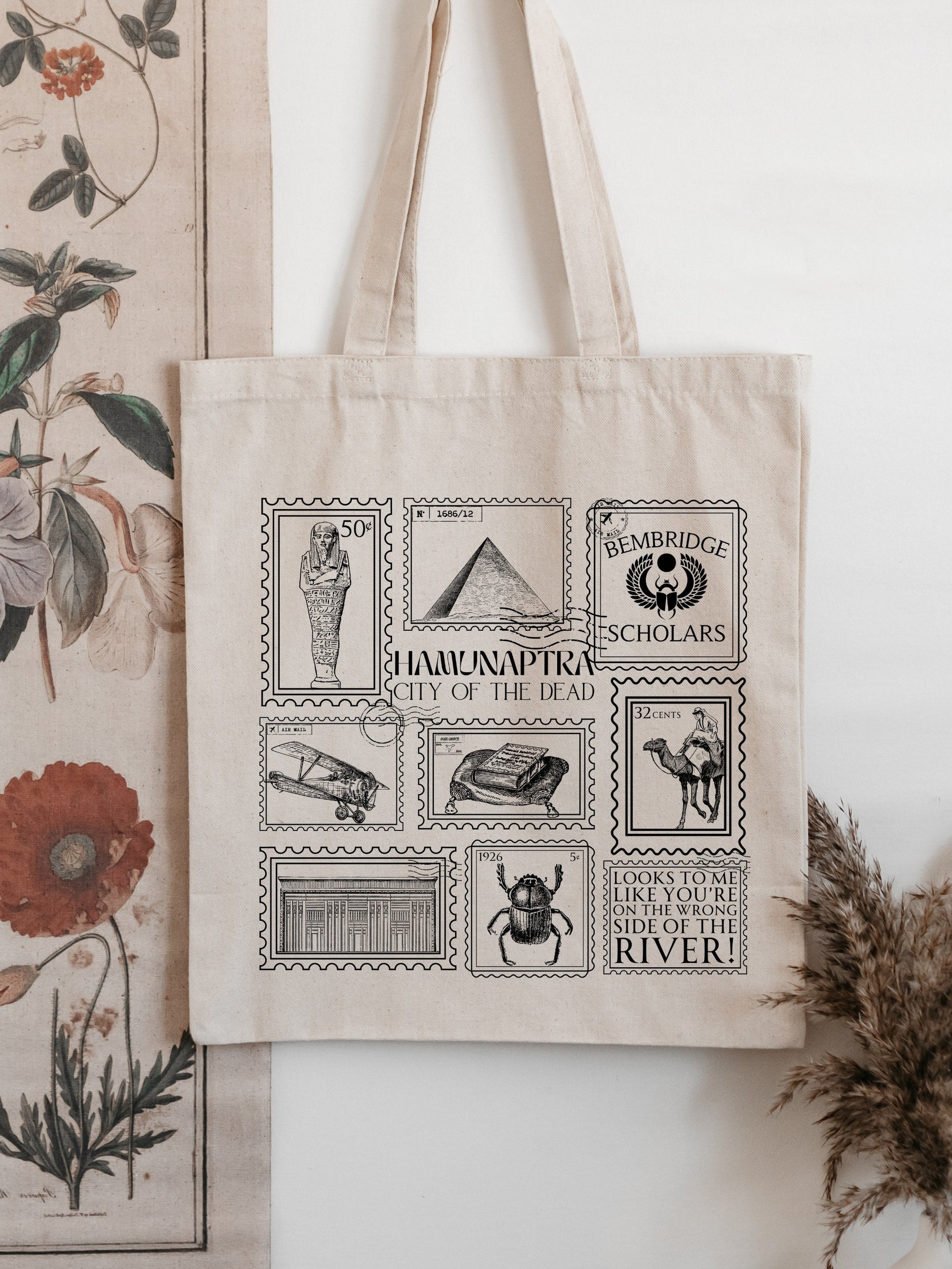 Mummy Stamp Collection Canvas Tote Bag