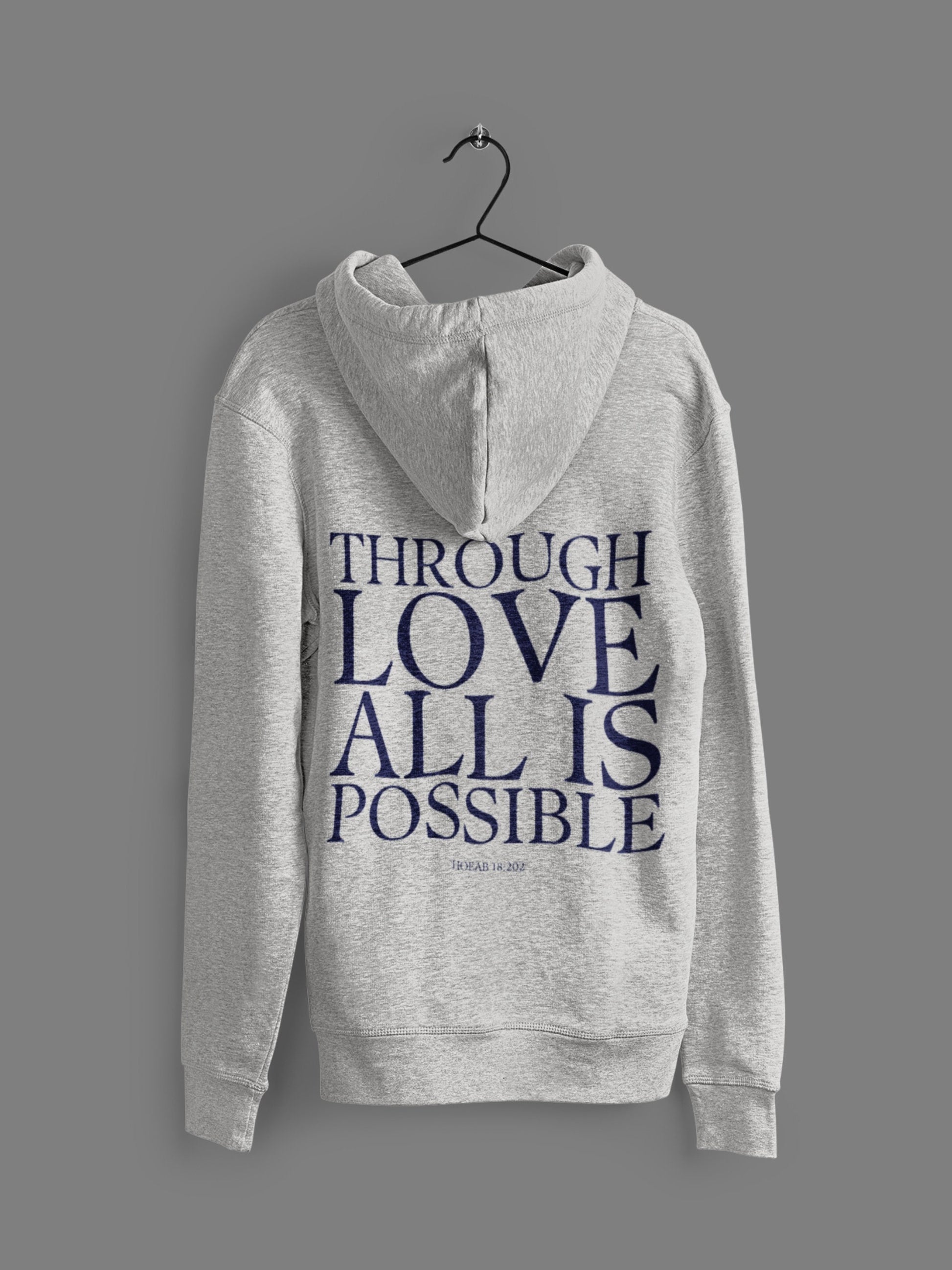 Crescent City HOEAB Through Love All is Possible * Danika Bryce Hunt Lehabah Pack of Devils * bible quote style hoodie bookish fandom merch