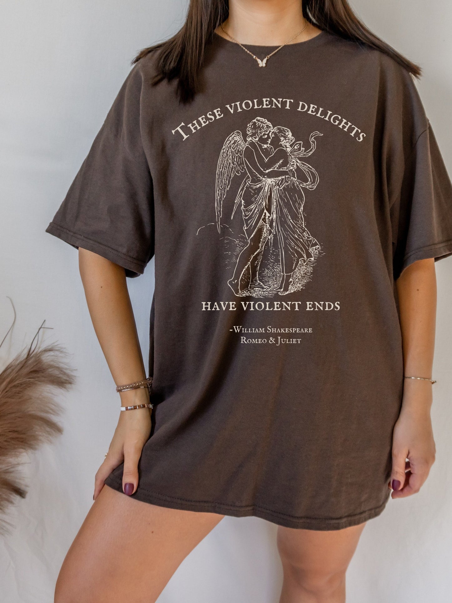 These violent delights have violent ends Shakespeare quote tee * Romeo and Juliet coquette aesthetic angelcore bookish gift light academia