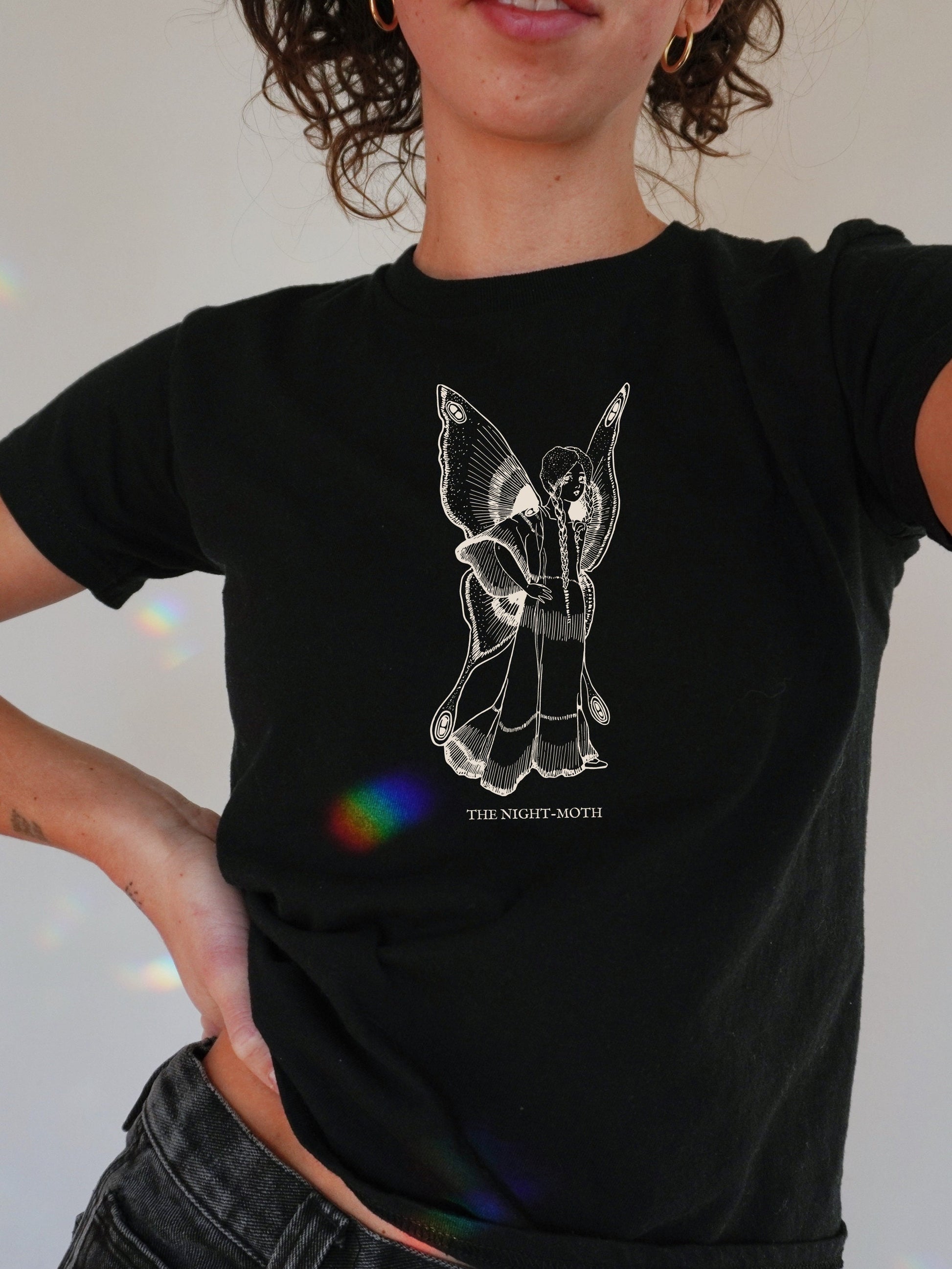 The Night Moth Fairycore Baby Tee