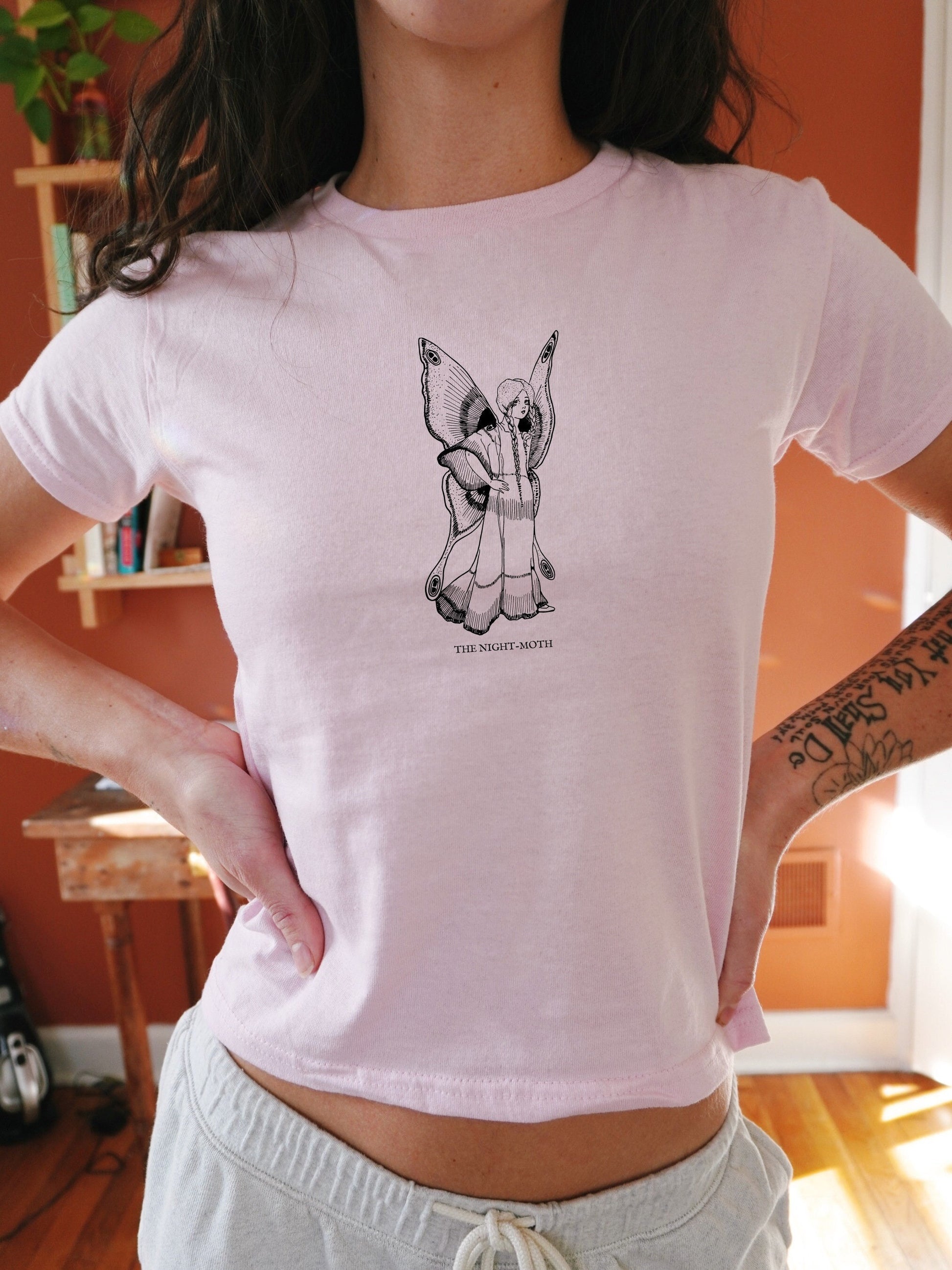 The Night Moth Fairycore Baby Tee