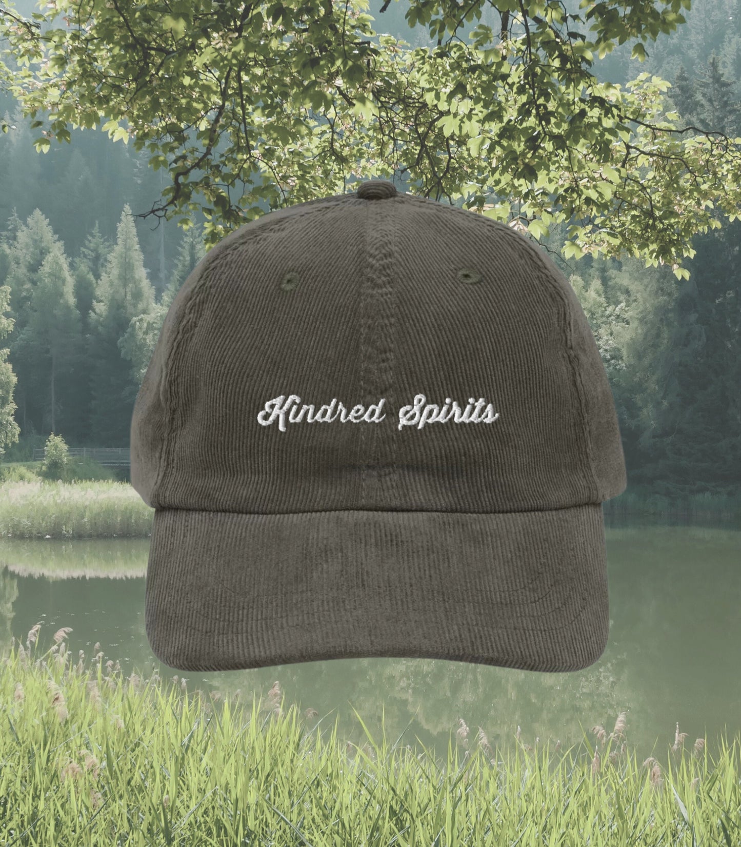 Anne of Green Gables Kindred Spirits Best Friend Embroidered Corduroy Dad Hat * Cottagecore Anne with an E Book Fandom Merch Gift