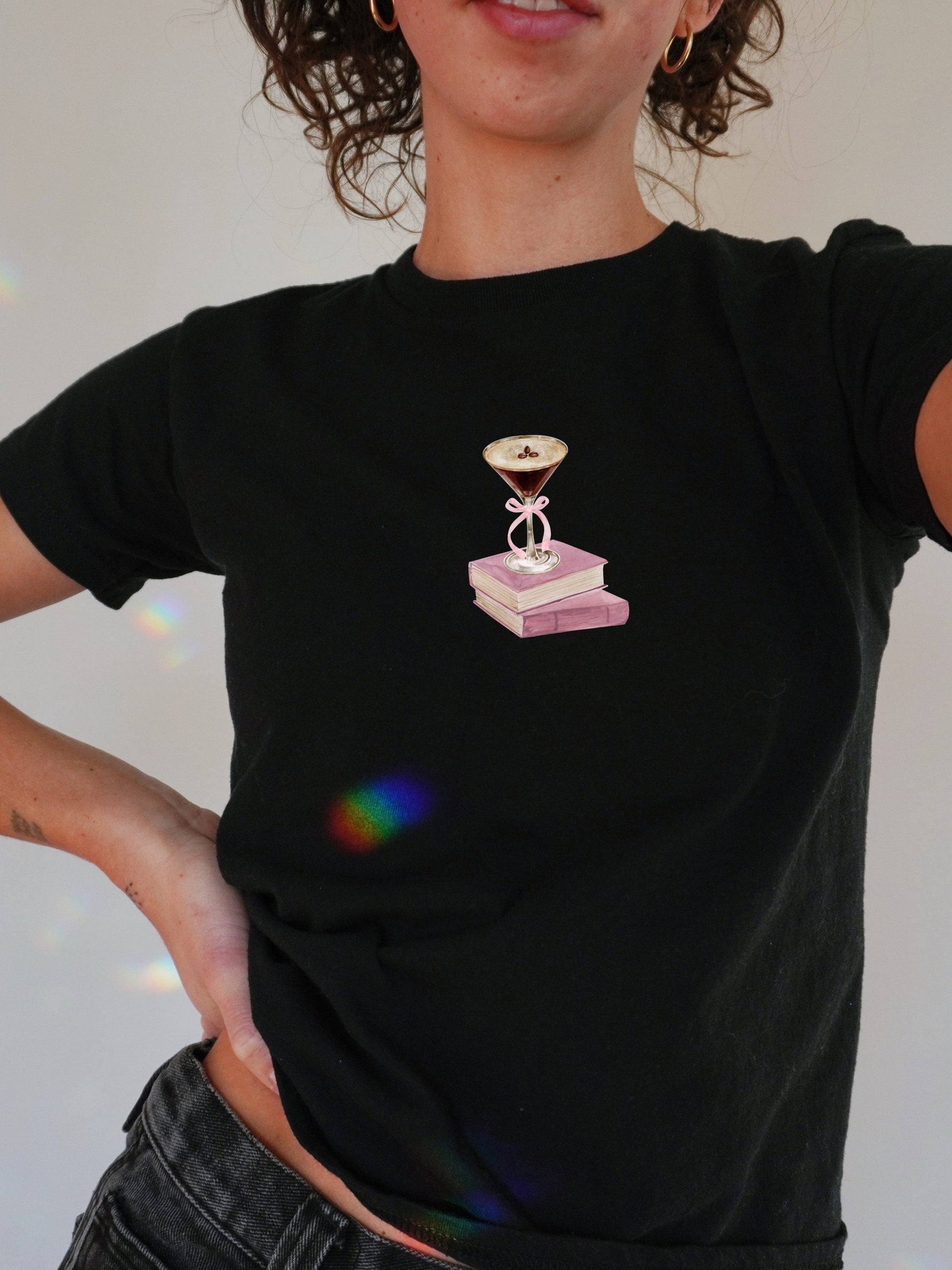 The Booktini Bookish Coquette Baby Tee