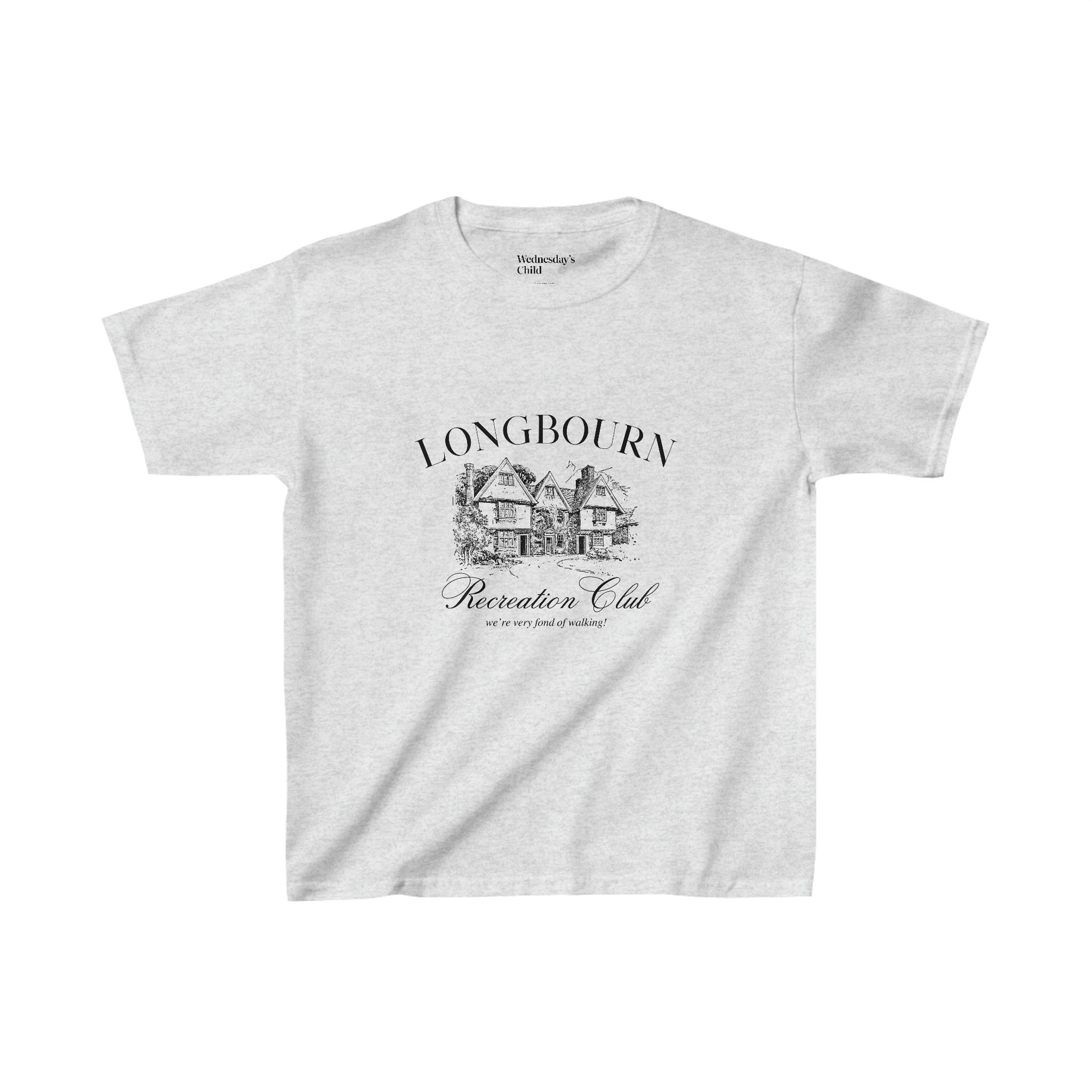 Pride & Prejudice Fond of Walking Vintage Longbourn Recreation Sports Club Y2K Baby Tee * Pemberley Mr Darcy Bookish Gift Jane Austen Merch