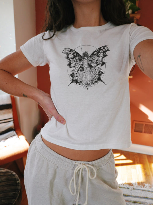Butterfly fairycore baby tee