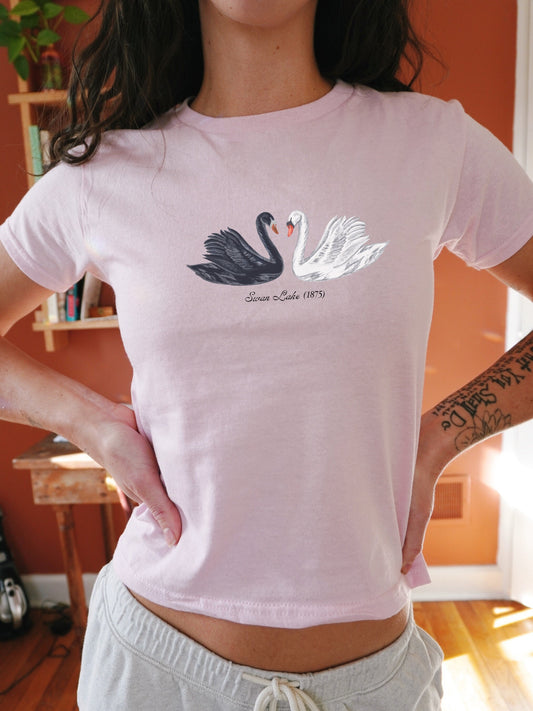 Swan Lake Ballet Coquette Baby Tee