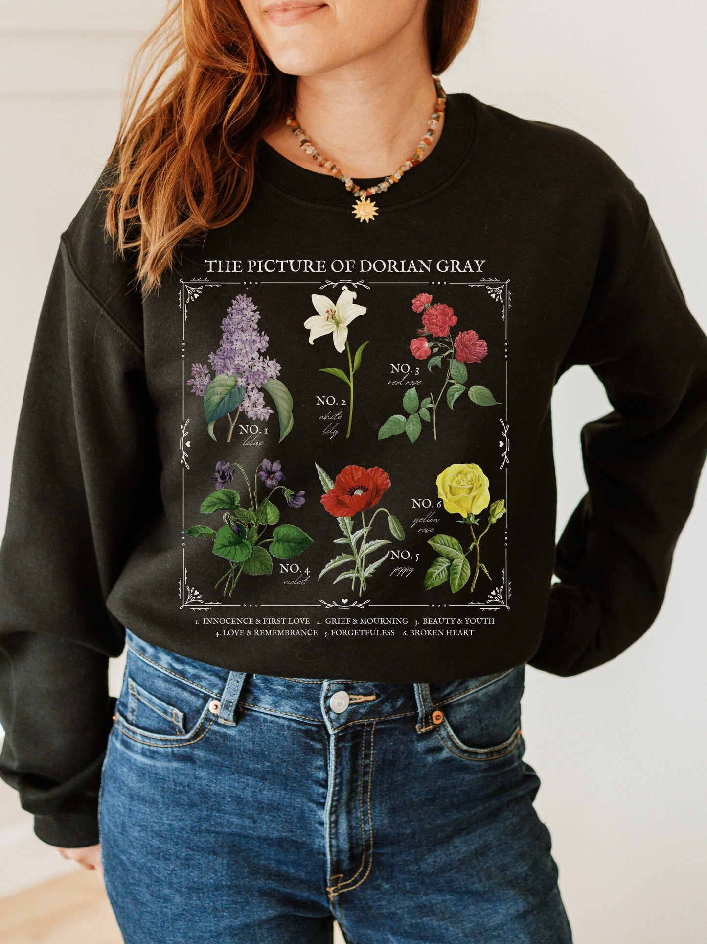Picture of Dorian Gray Literary Flower Chart