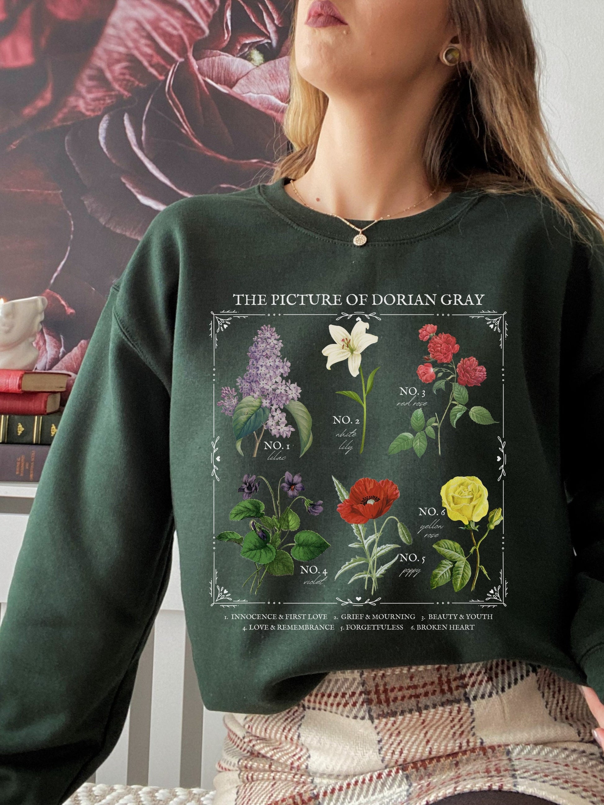 Picture of Dorian Gray Literary Flower Chart