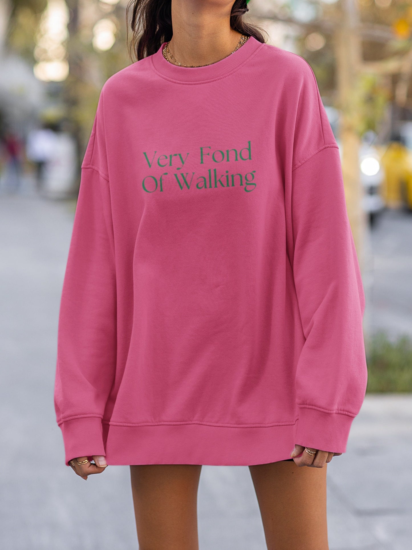 Pride & Prejudice Fond of Walking Sweatshirt * Clean Girl Aesthetic Sports Club Minimalist Wellness Hot Girl Walk Bookish Jane Austen Merch