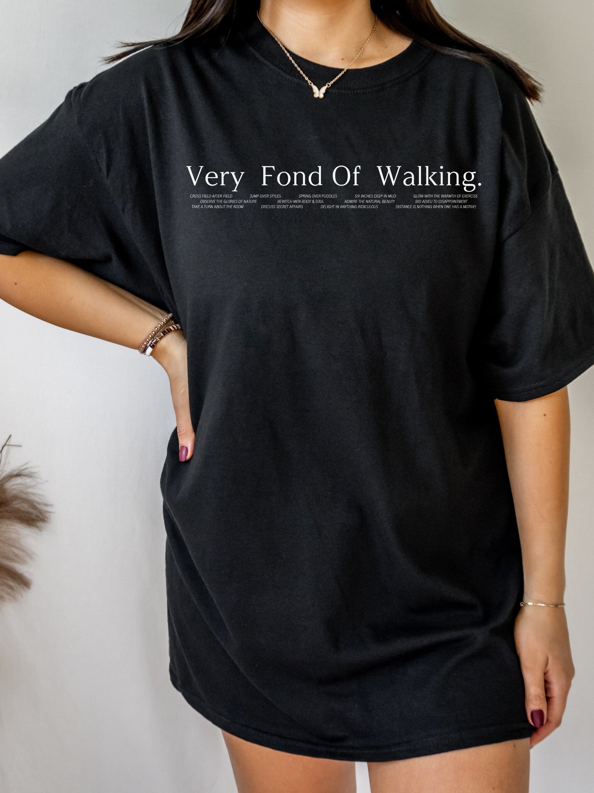 Pride & Prejudice Fond of Walking Sports Club T-shirt