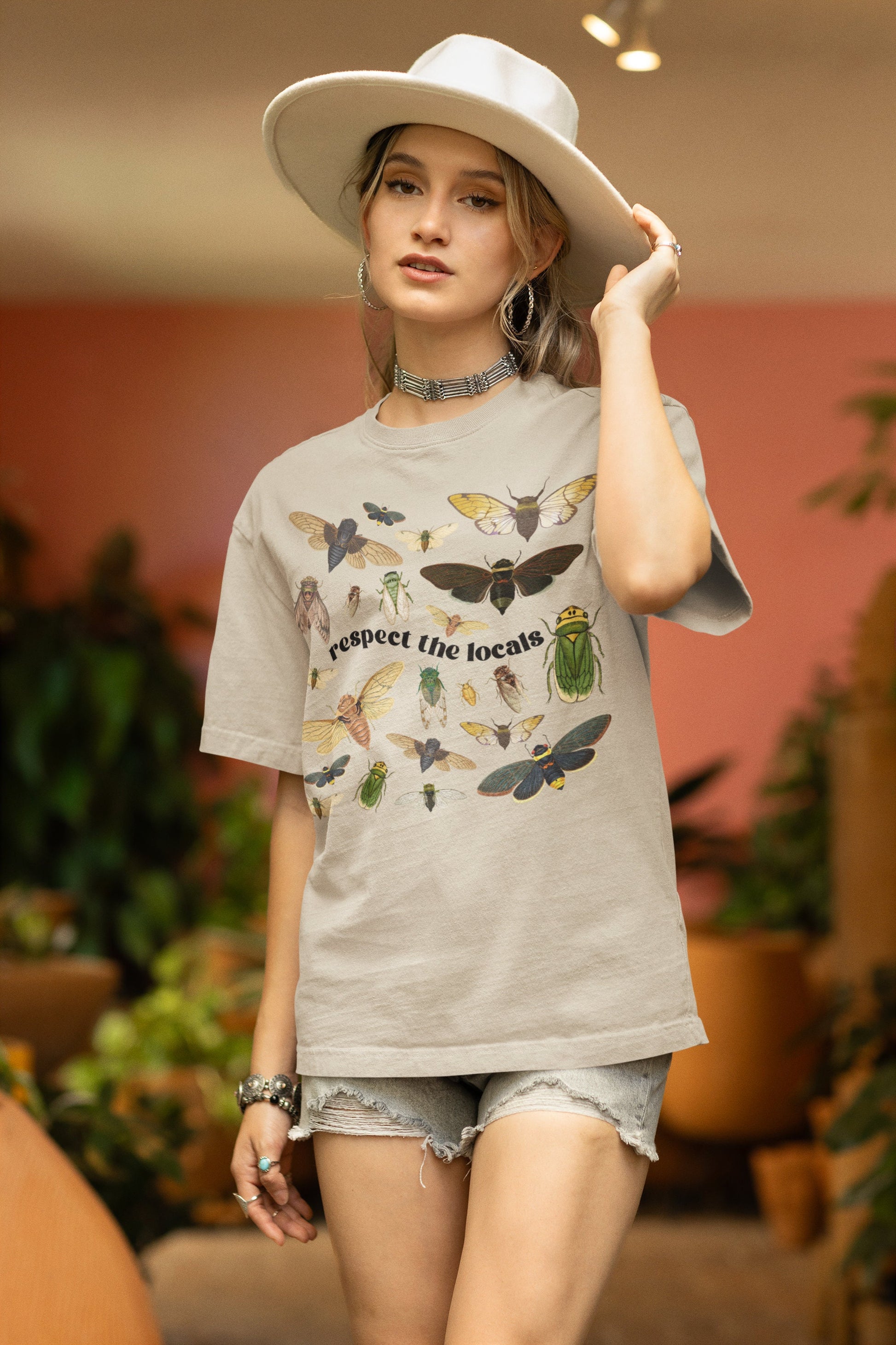 Cicada 2024 Forestcore Tshirt * Dark Academia Clothing Goblincore Gifts Year of The Cicada Brood Bug Entomology Insects Tee Save the Planet