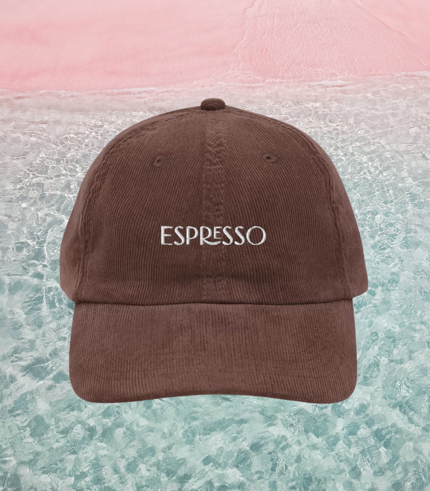 Espresso corduroy embroidered dad hat * that's that me * on vacation * y2k sabrina carpenter fan gift idea * coquette dollette aesthetic