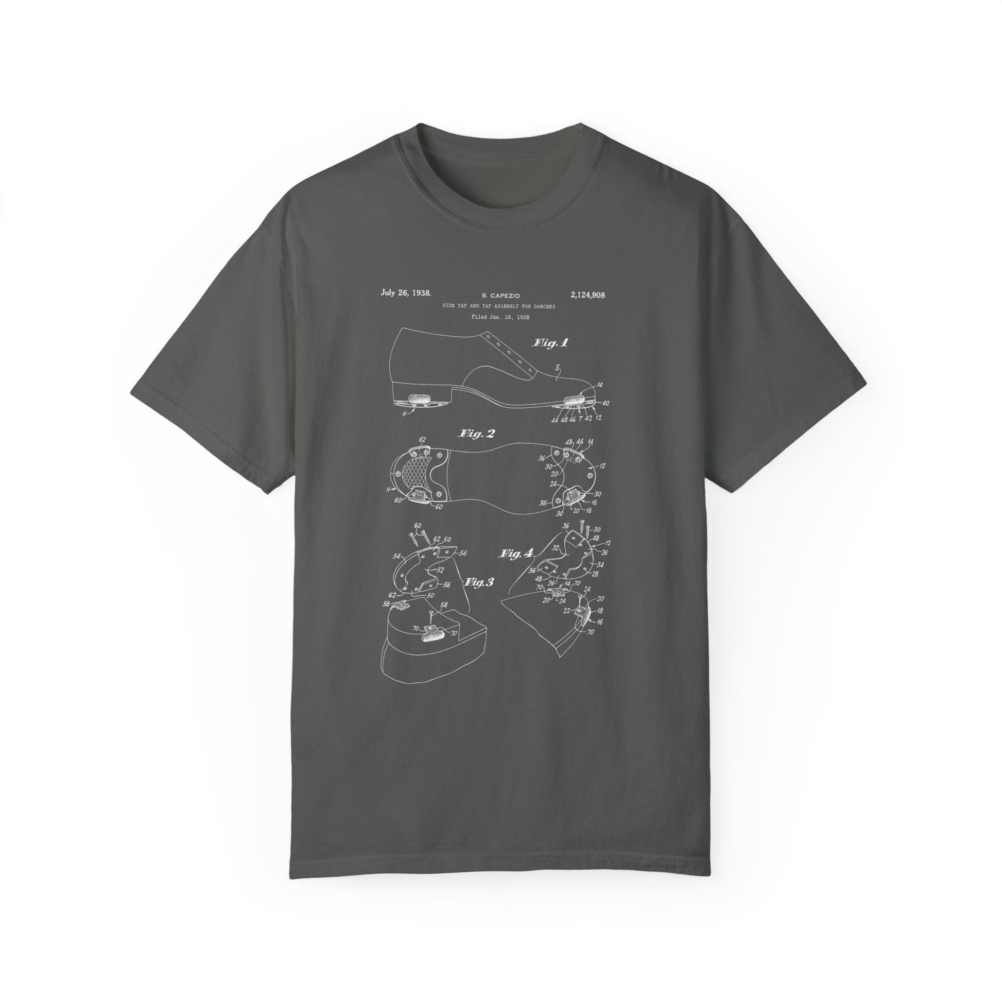 Tap Shoe Patent COMFORT COLORS tee * Balletcore Ballerina Pointe Tapper Dancer * Dance Teacher Tshirt Gift * Swing Broadway Musical Theater