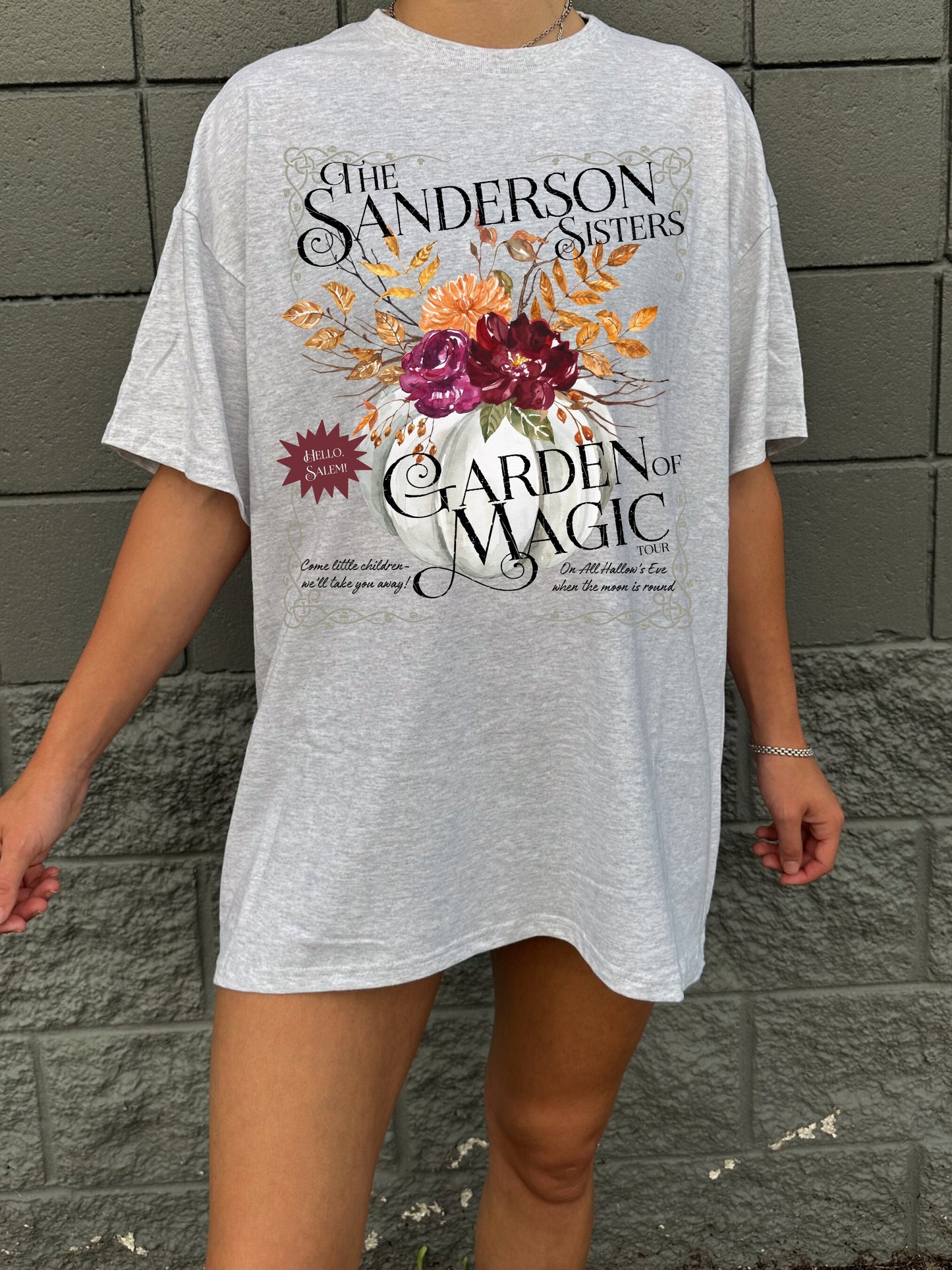 The Sanderson Sisters Garden of Magic tour vintage band tee 90s retro halloween witchy aesthetic tshirt spooky hocus pocus salem girls trip