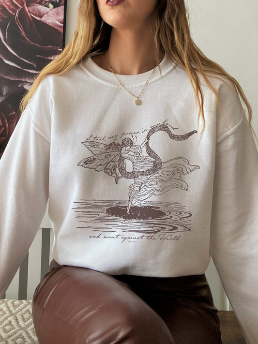 Emily Dickinson I took my power in my hand Quote sweatshirt * grunge fairycore dark academia cottagecore aesthetic subtle bookish merch gift