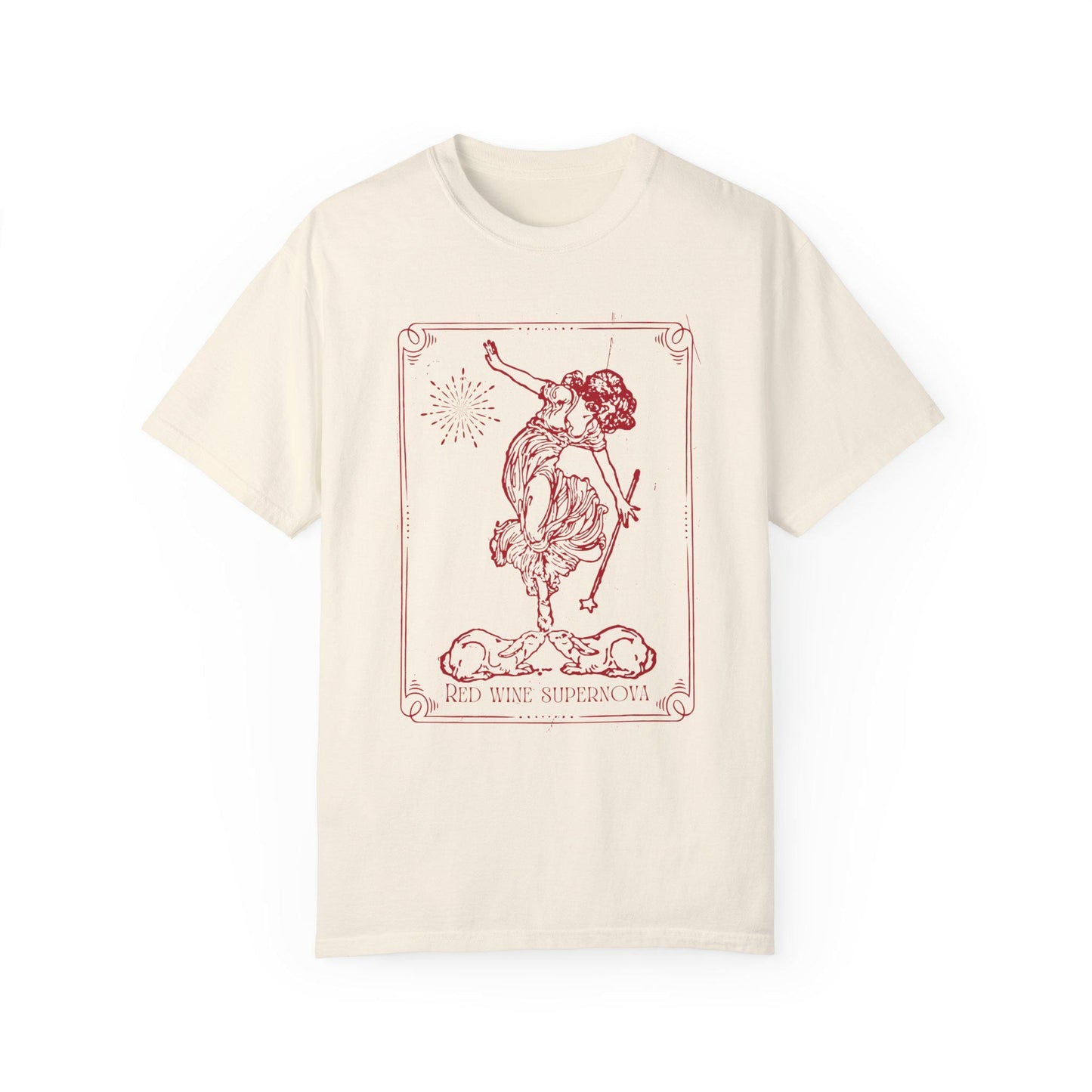 Red Wine Supernova COMFORT COLORS tee * Midwest Princess Hot To Go Good Luck Babe Pink Pony Club * Queen of Wands Roan Rabbit Tarot Card