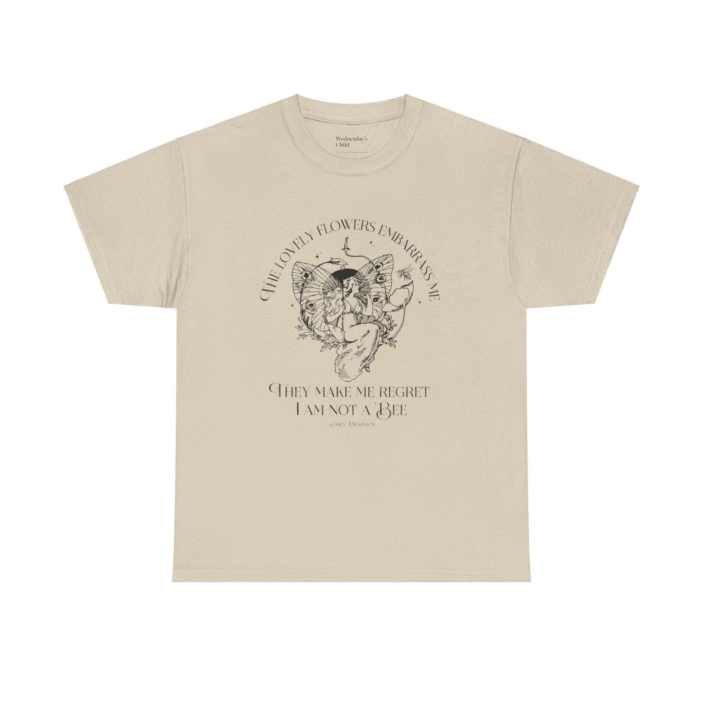 Emily Dickinson lovely flowers Quote Tshirt * grunge fairycore garden bee dark academia cottagecore aesthetic tee subtle bookish merch gift